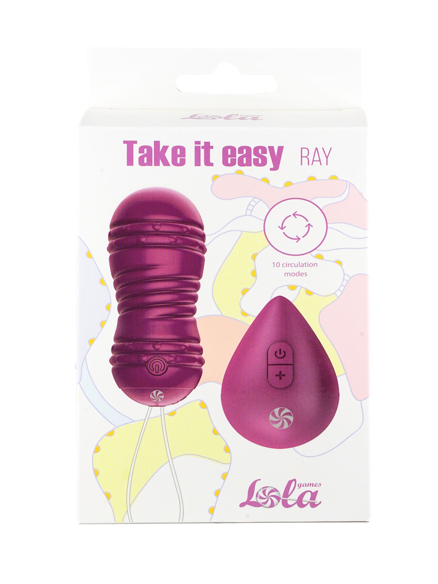 виброшарики с циркуляцией на пульте управления take it easy ray purple 9021-11lola в СПб