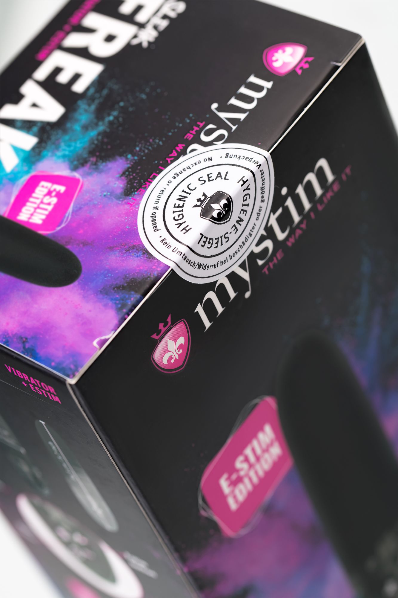 вибратор mystim sleak freak с электростимуляцией,силикон, черный, 14,5 см в СПб
