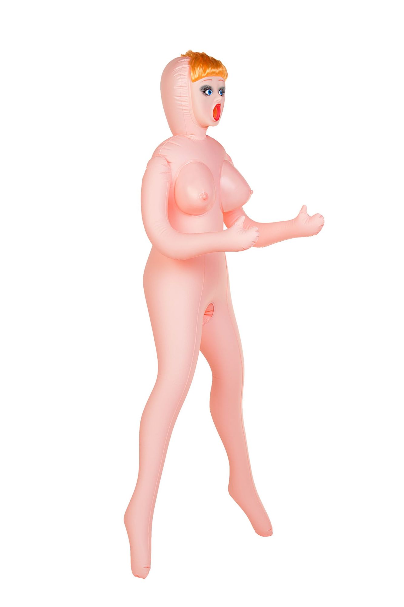кукла надувная dolls-x by toyfa olivia, рыжая, с тремя отверстиями, кибер вставка: вагина-анус в СПб
