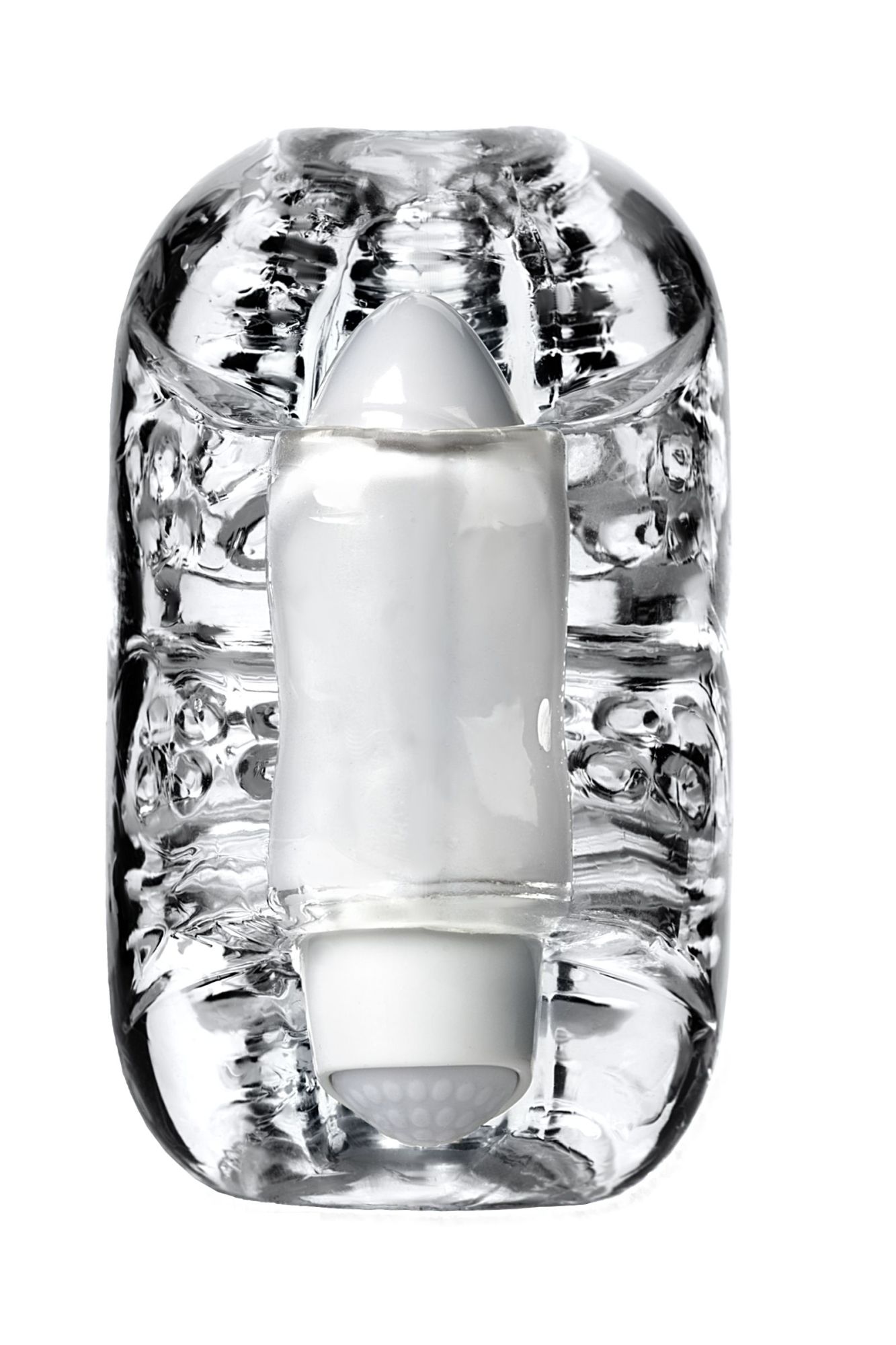 мастурбатор нереалистичный lingam by toyfa khani, tpe, прозрачный, 9 см в СПб