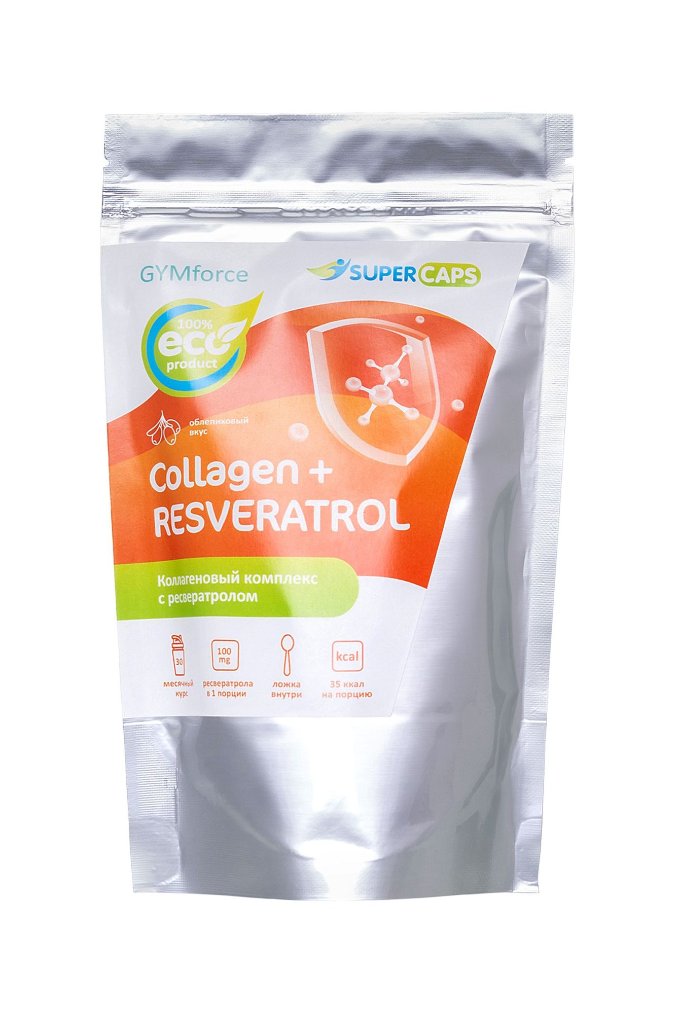 натуральный коллаген super caps, collagen с ресвератролом,150 г в СПб