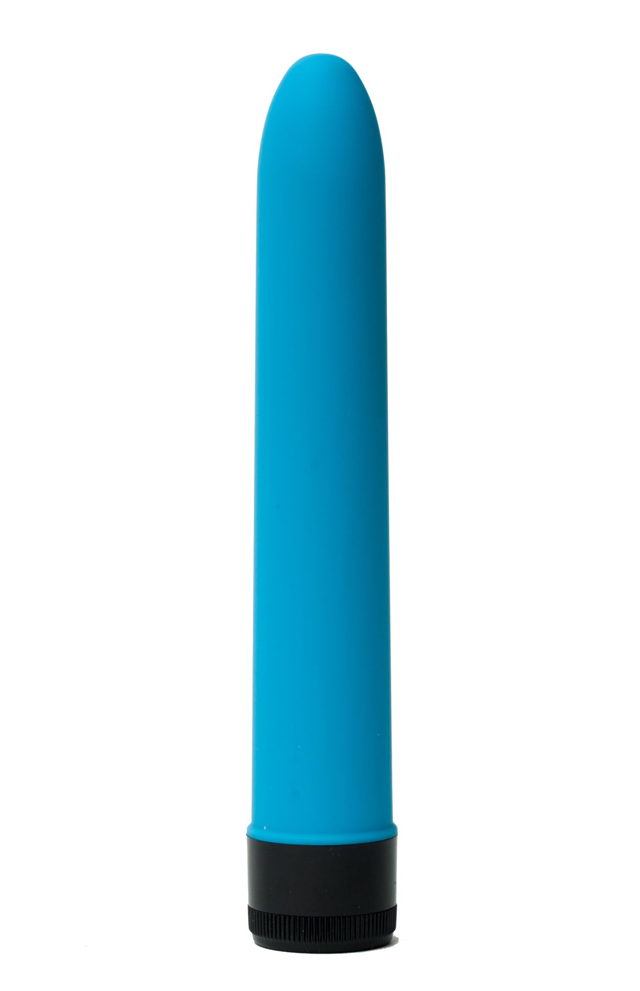 классический силиконовый вибратор 2,8х18см, синий 47506-mm в СПб