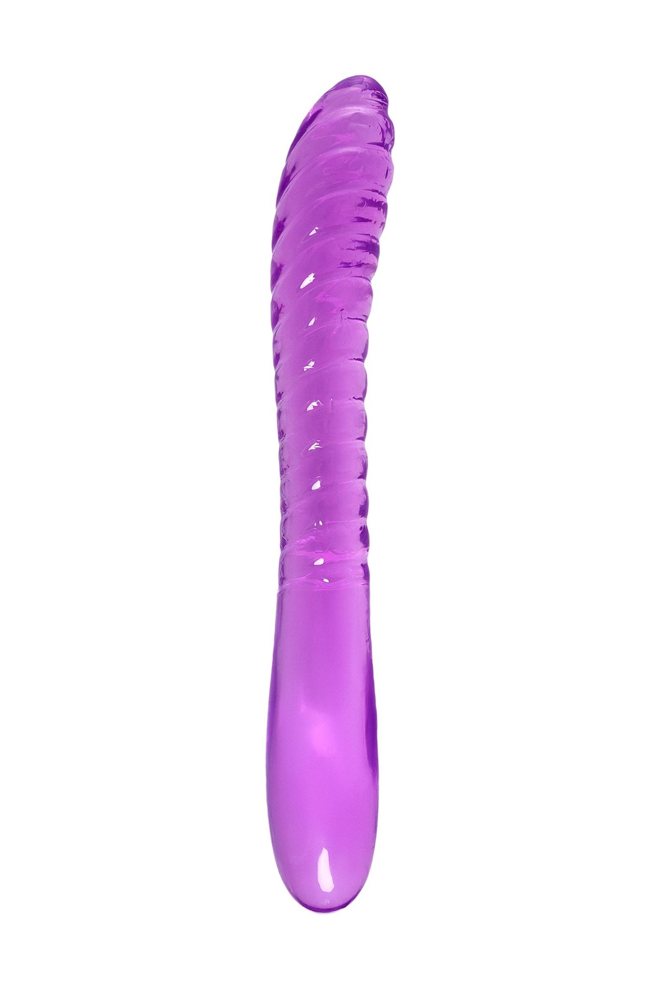 двусторонний фаллоимитатор a-toys by toyfa frica, tpe, фиолетовый, 23 см в СПб