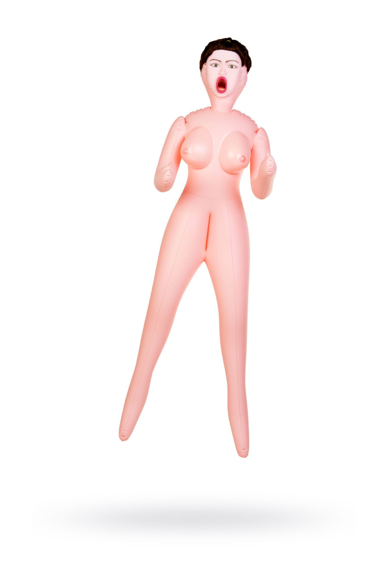 кукла надувная dolls-x by toyfa violet, брюнетка, с тремя отверстиями, кибер вставка: вагина в СПб