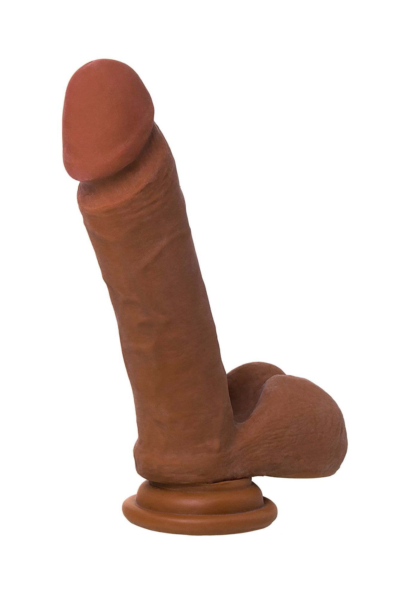 реалистичный фаллоимитатор toyfa realstick elite mulatto, коричневый, 16 см в СПб