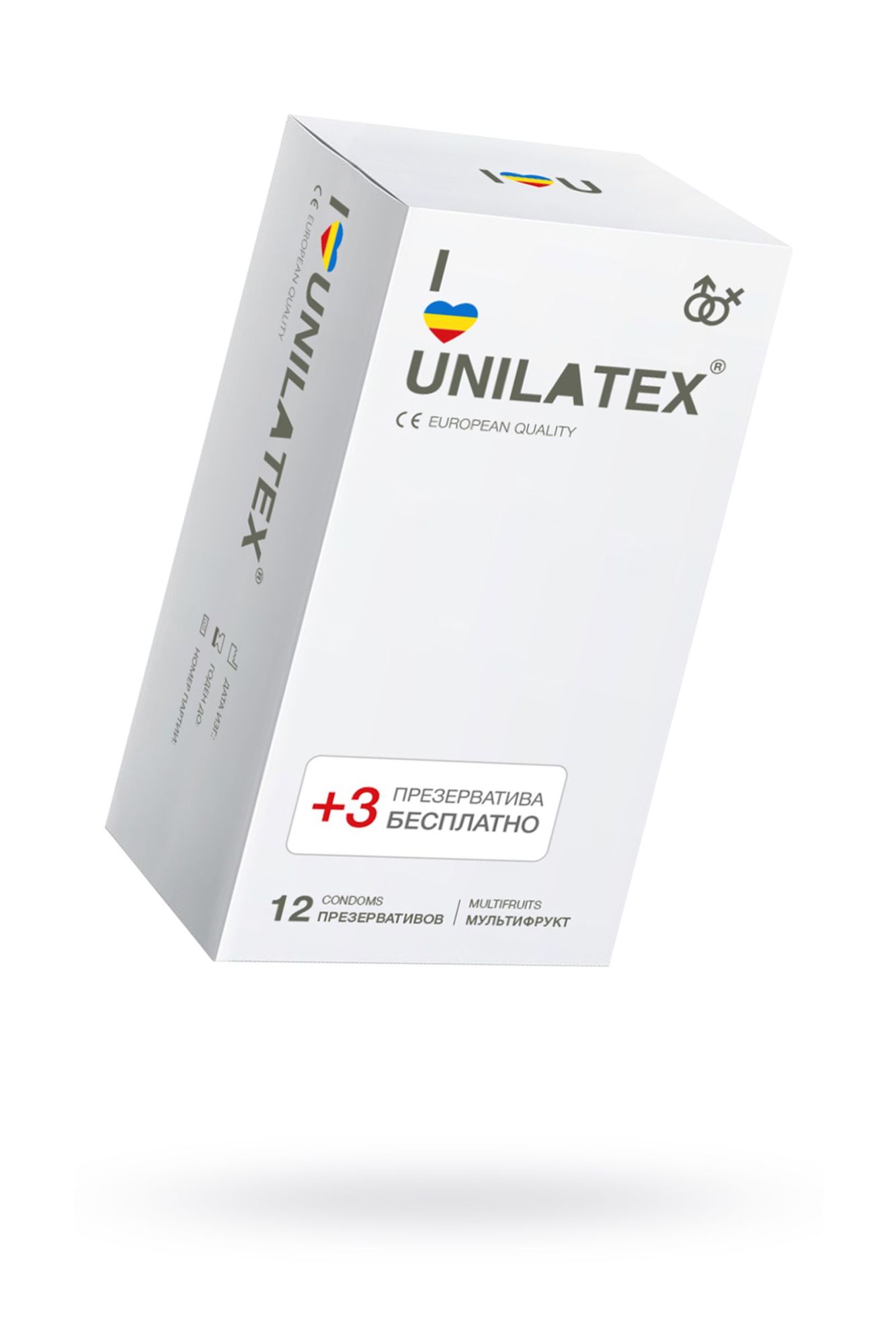 презервативы unilatex, multifrutis, аромат, цветные, 19 см, 5,4 см, 15 шт. в СПб
