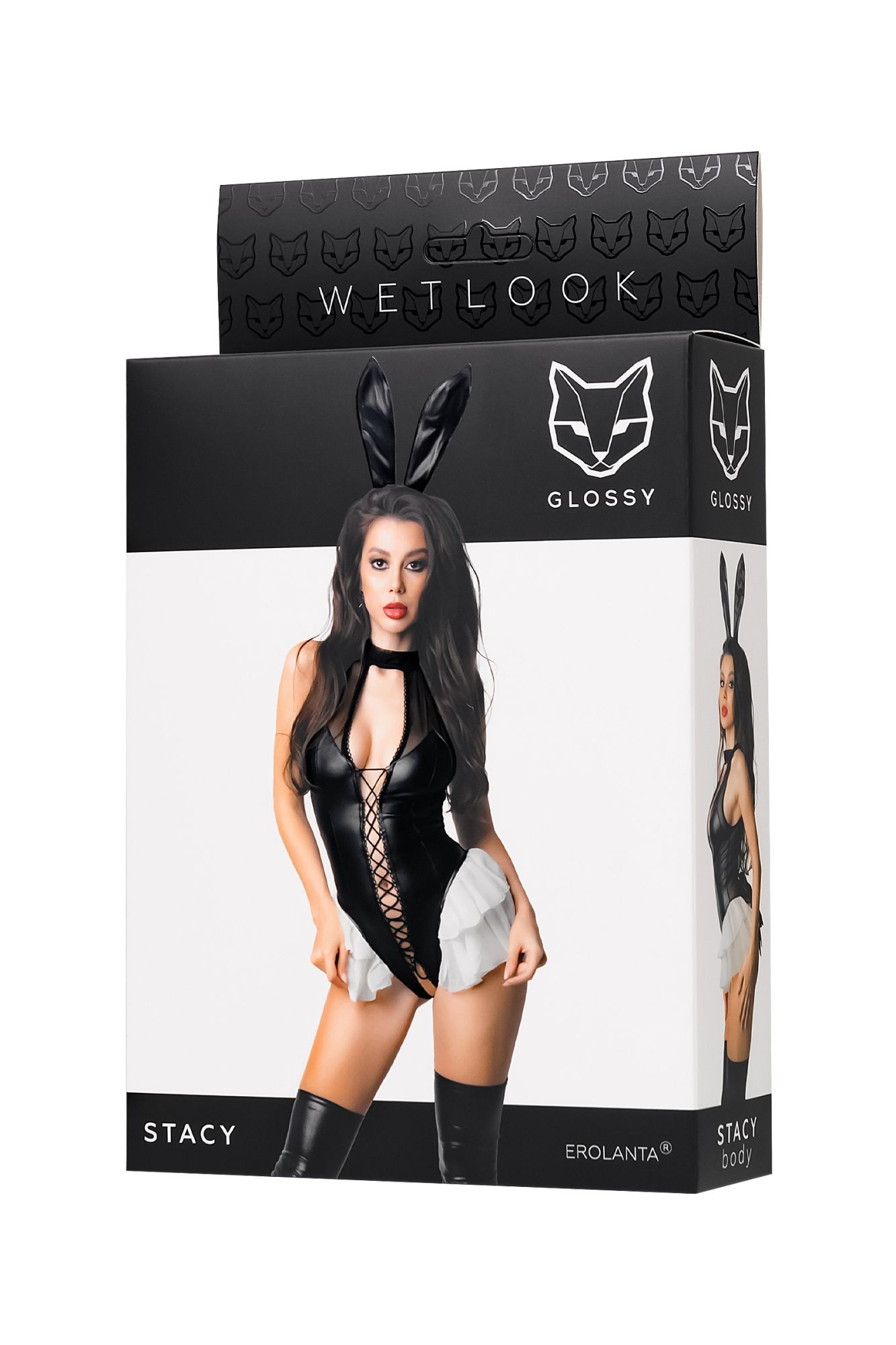 Эротическое боди glossy stacy из материала wetlook, m в СПб