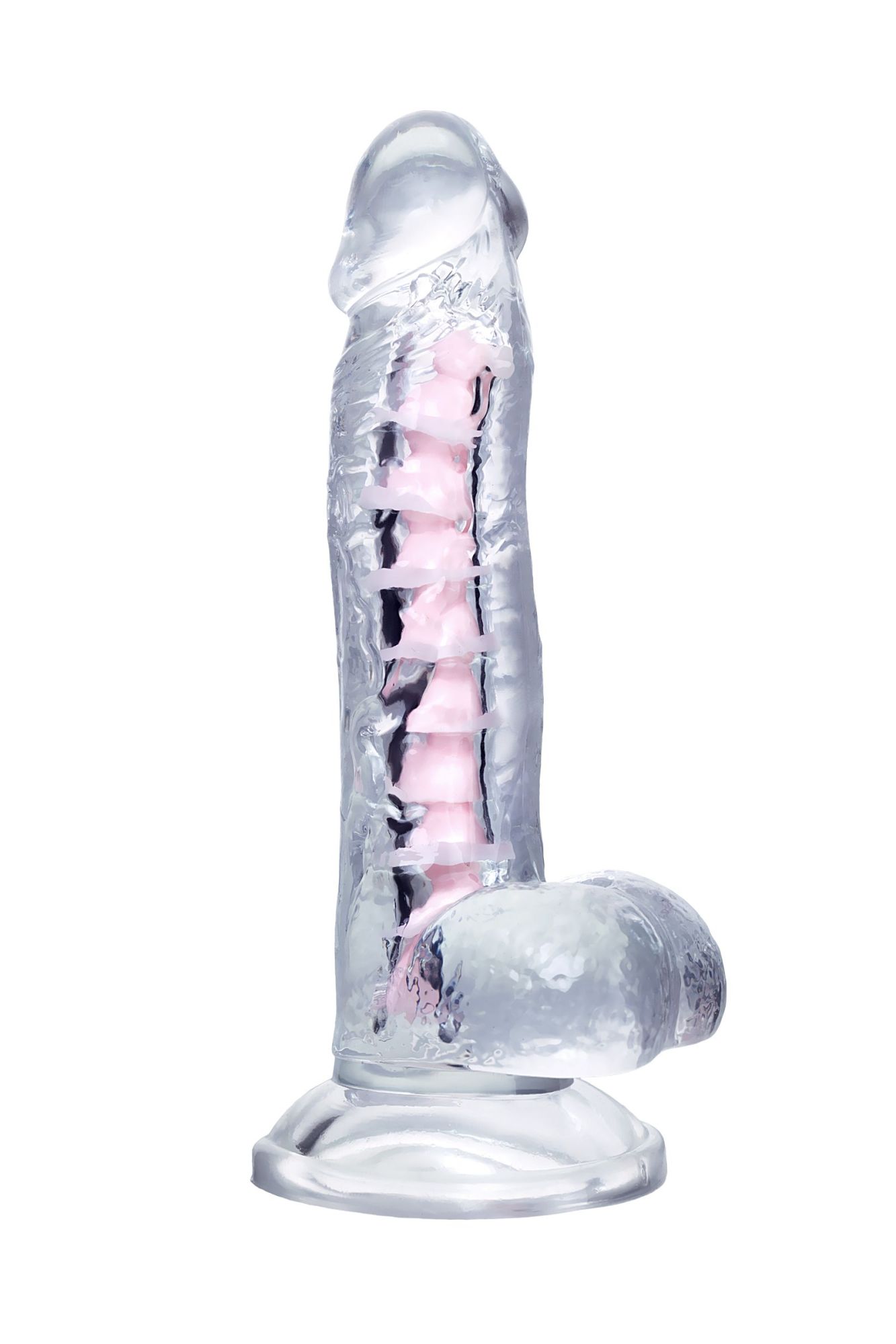 гибкий фаллоимитатор a-toys paret, tpe, прозрачный, 18 см в СПб