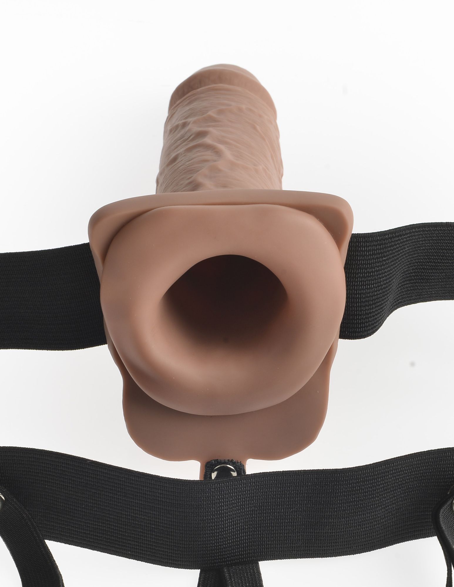 страпон с вибрацией 7" hollow strap on tan 339122pd в СПб
