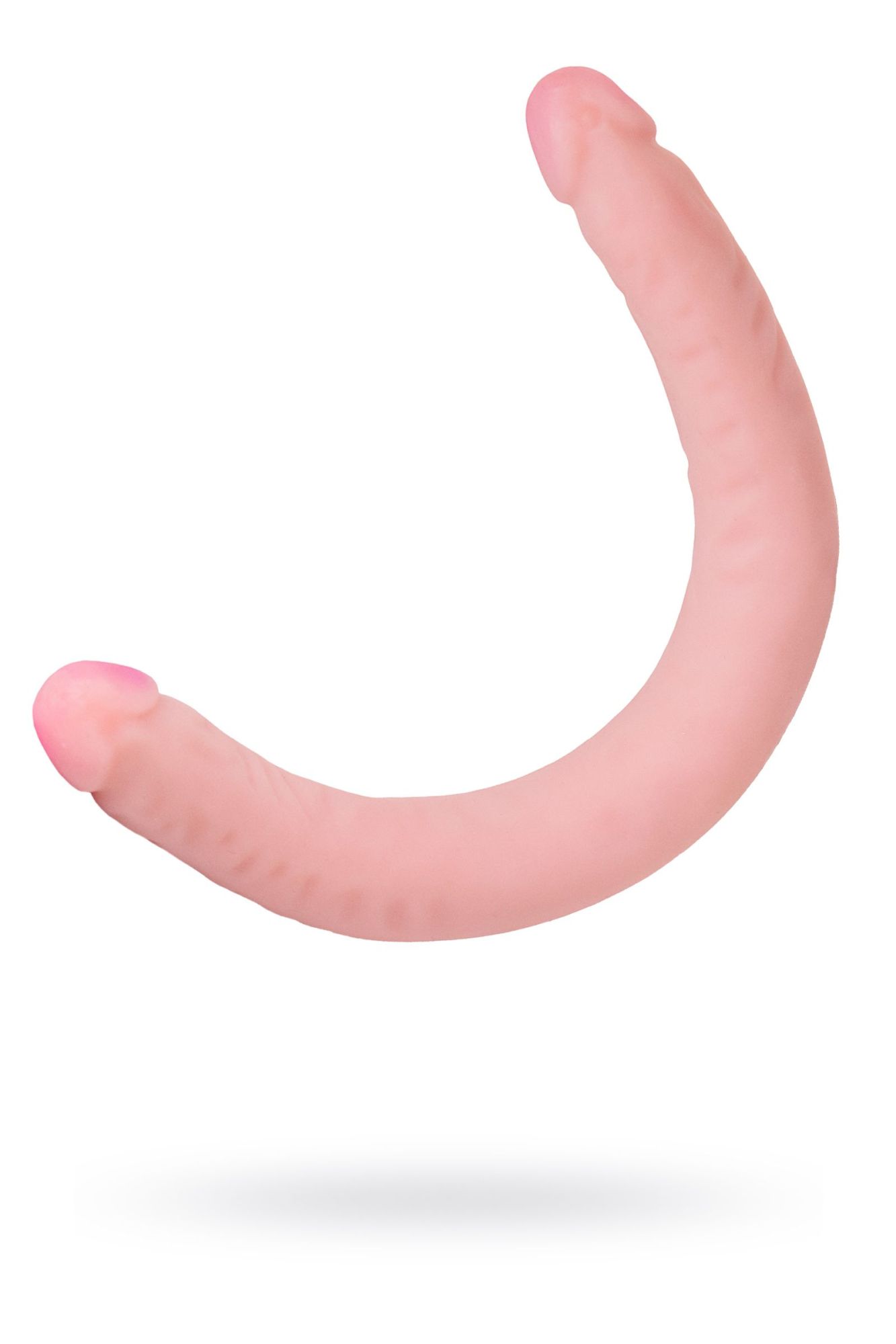 двусторонний фаллоимитатор lovetoy lesbi touch, телесный, 43 см в СПб