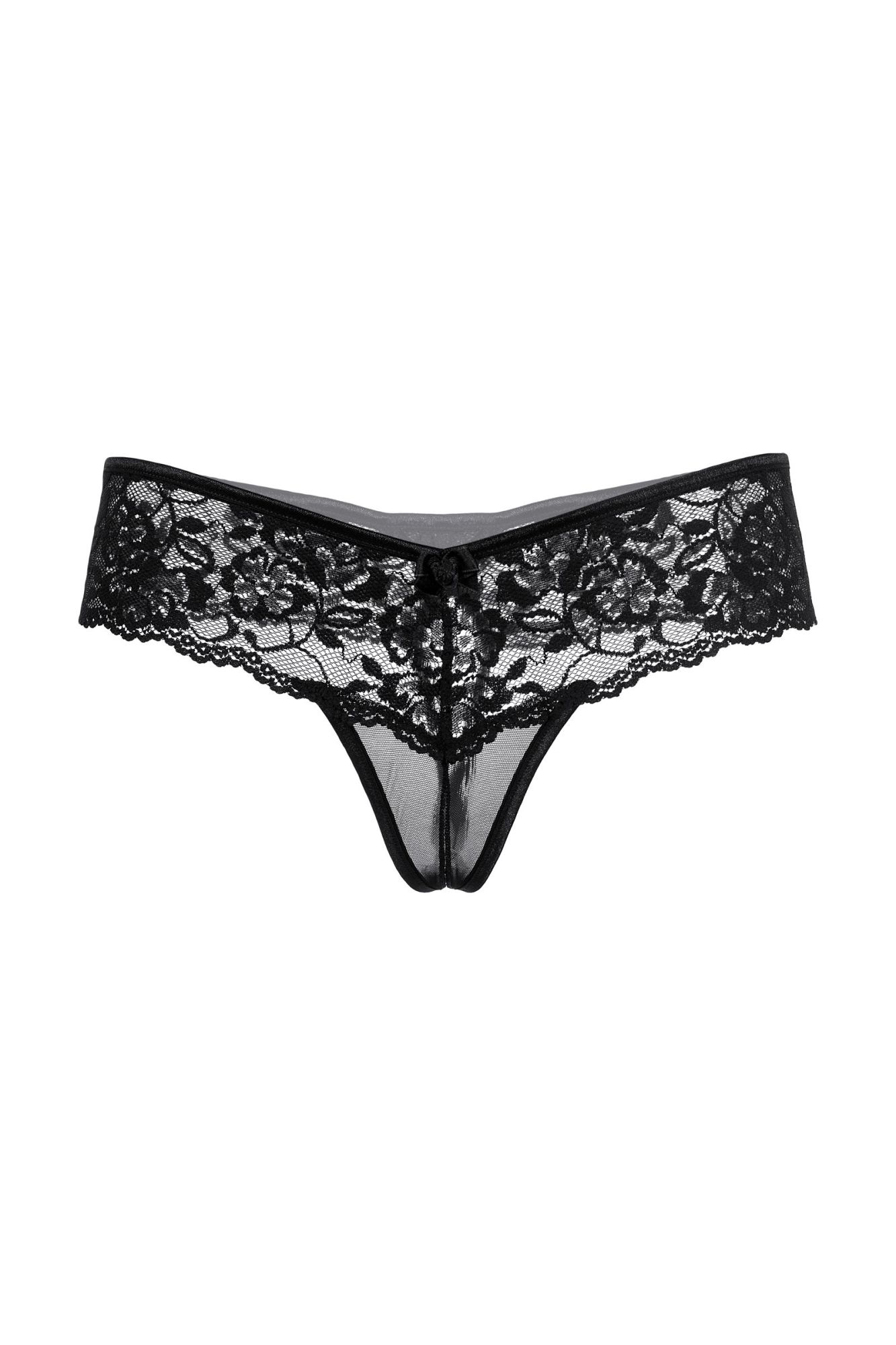 Эротическое трусики кружевные softline collection, черный, s/m в СПб