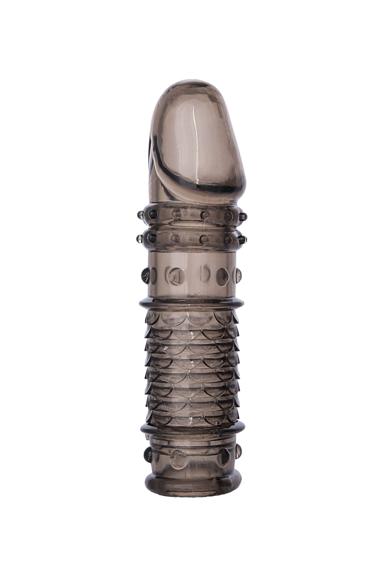 насадка toyfa xlover, для увеличения размера, tpe, черная прозрачная, 13,5 см в СПб