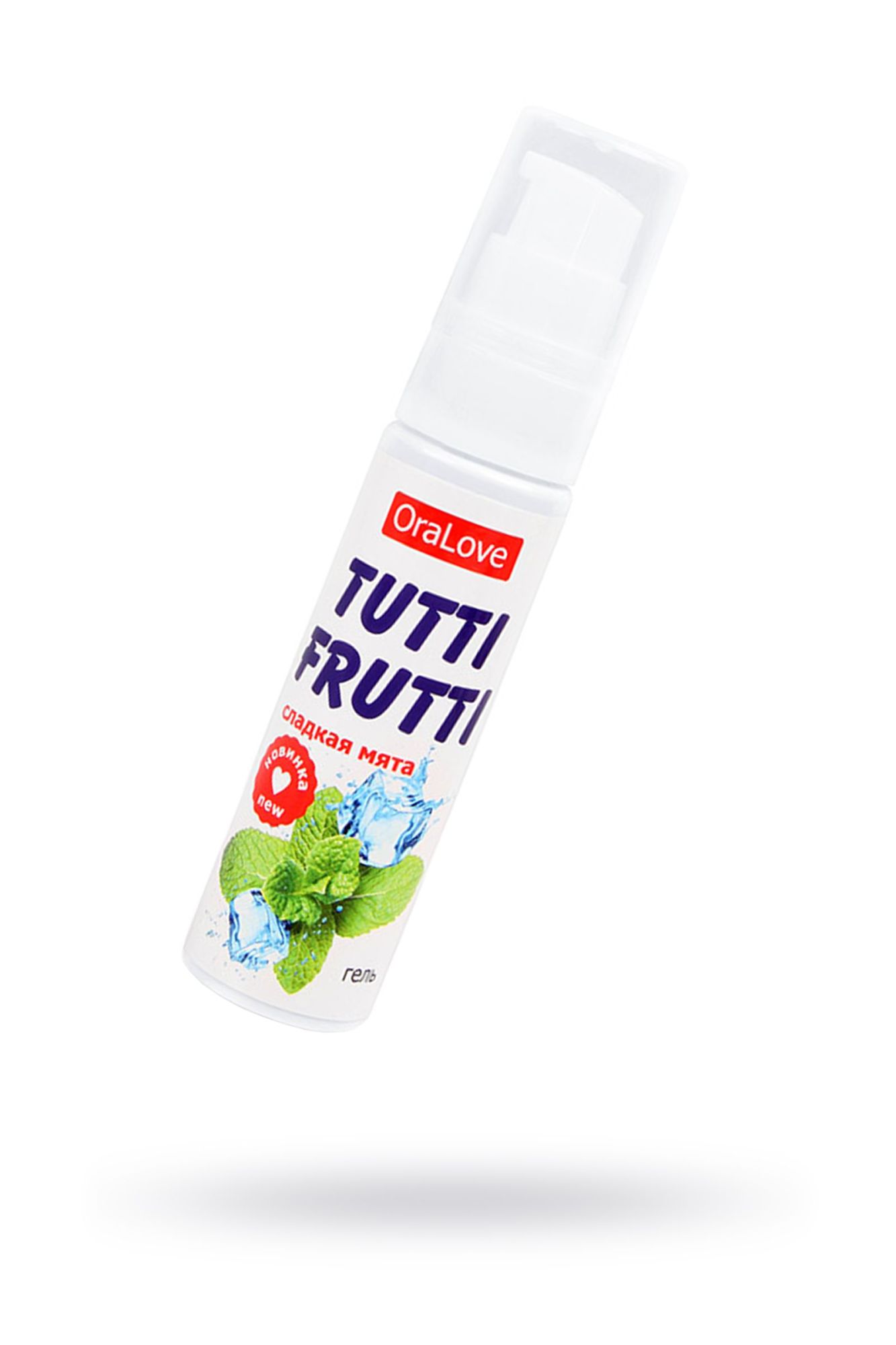съедобная гель-смазка tutti-frutti для орального секса со вкусом сладкой мяты 30г в СПб