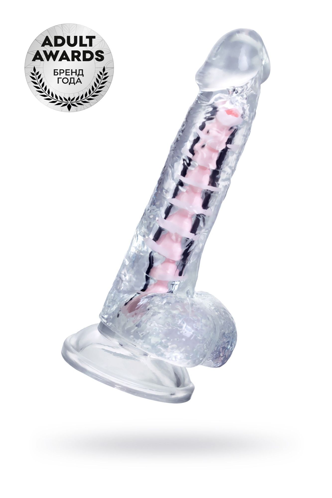 гибкий фаллоимитатор a-toys paret, tpe, прозрачный, 18 см в СПб