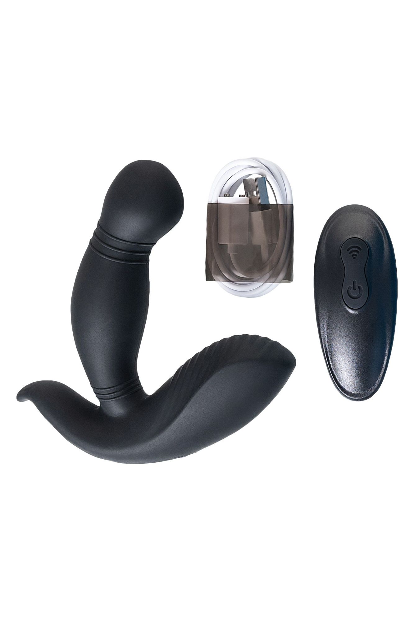 стимулятор простаты pppvibe 9 w motor, силикон, черный, 12 см в СПб