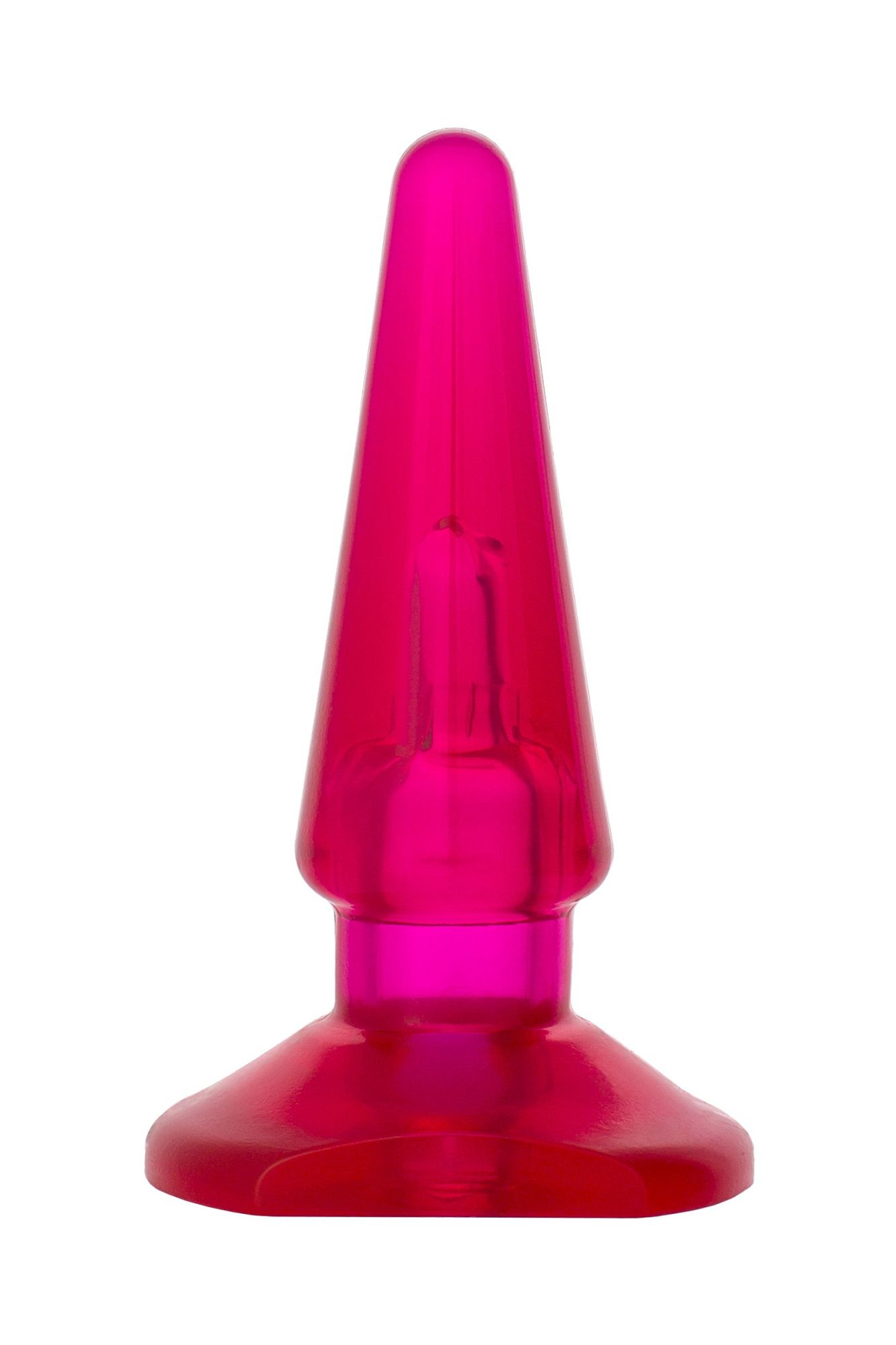 анальная втулка toyfa basic, pvc, розовый, 9,5 см в СПб