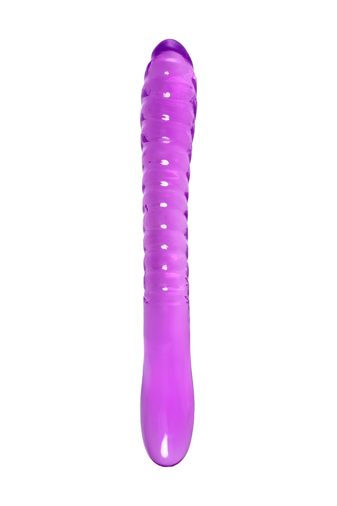 двусторонний фаллоимитатор a-toys by toyfa frica, tpe, фиолетовый, 23 см в СПб