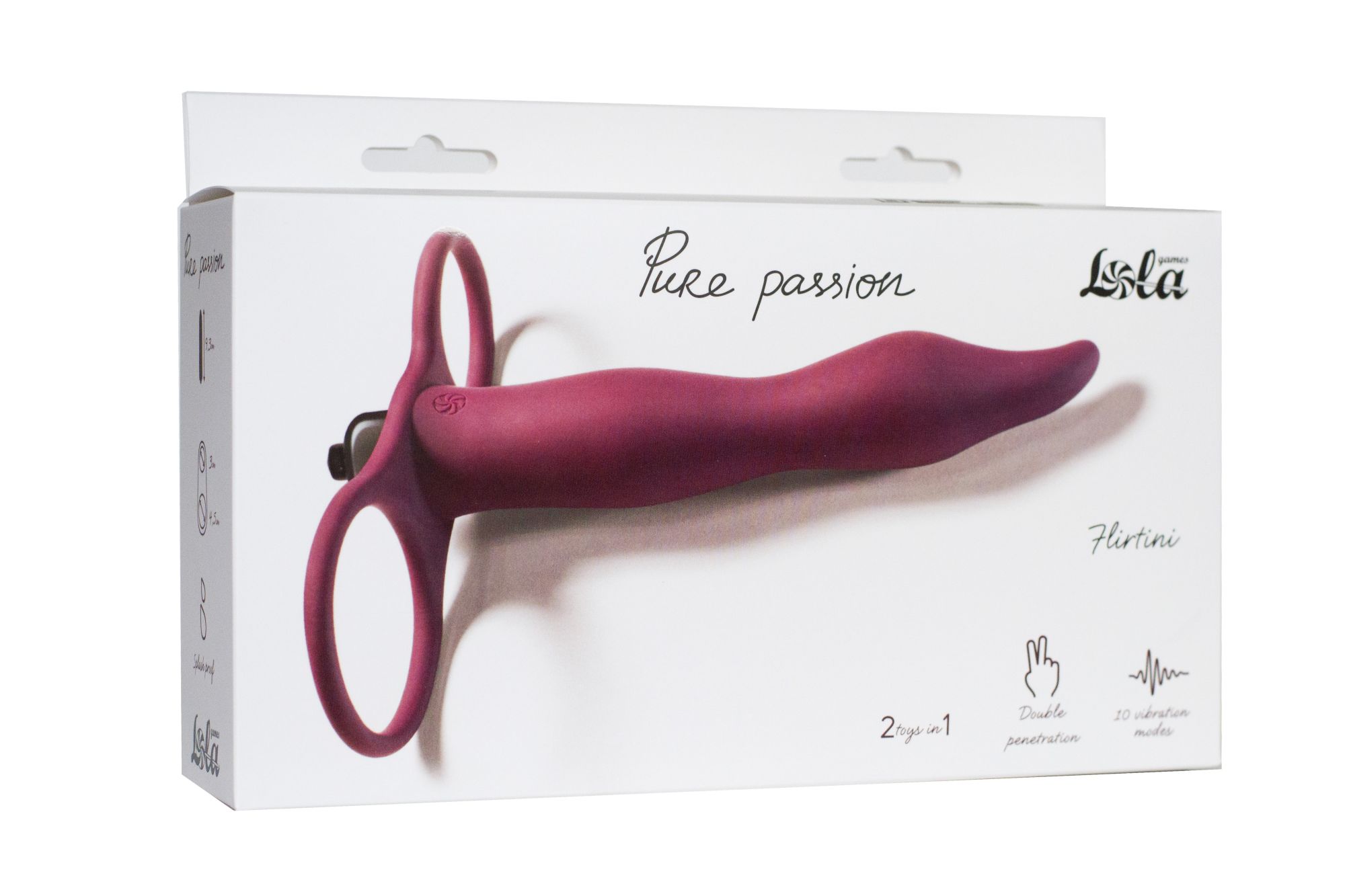 вибронасадка для двойного проникновения pure passion flirtini wine red 1204-02lola в СПб