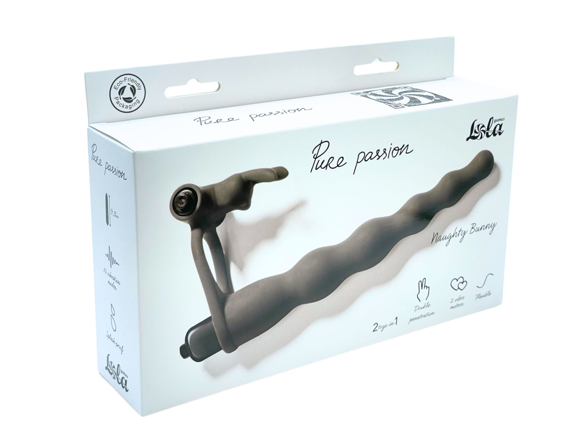 вибронасадка для двойного проникновения pure passion bunny black 1202-01lola в СПб