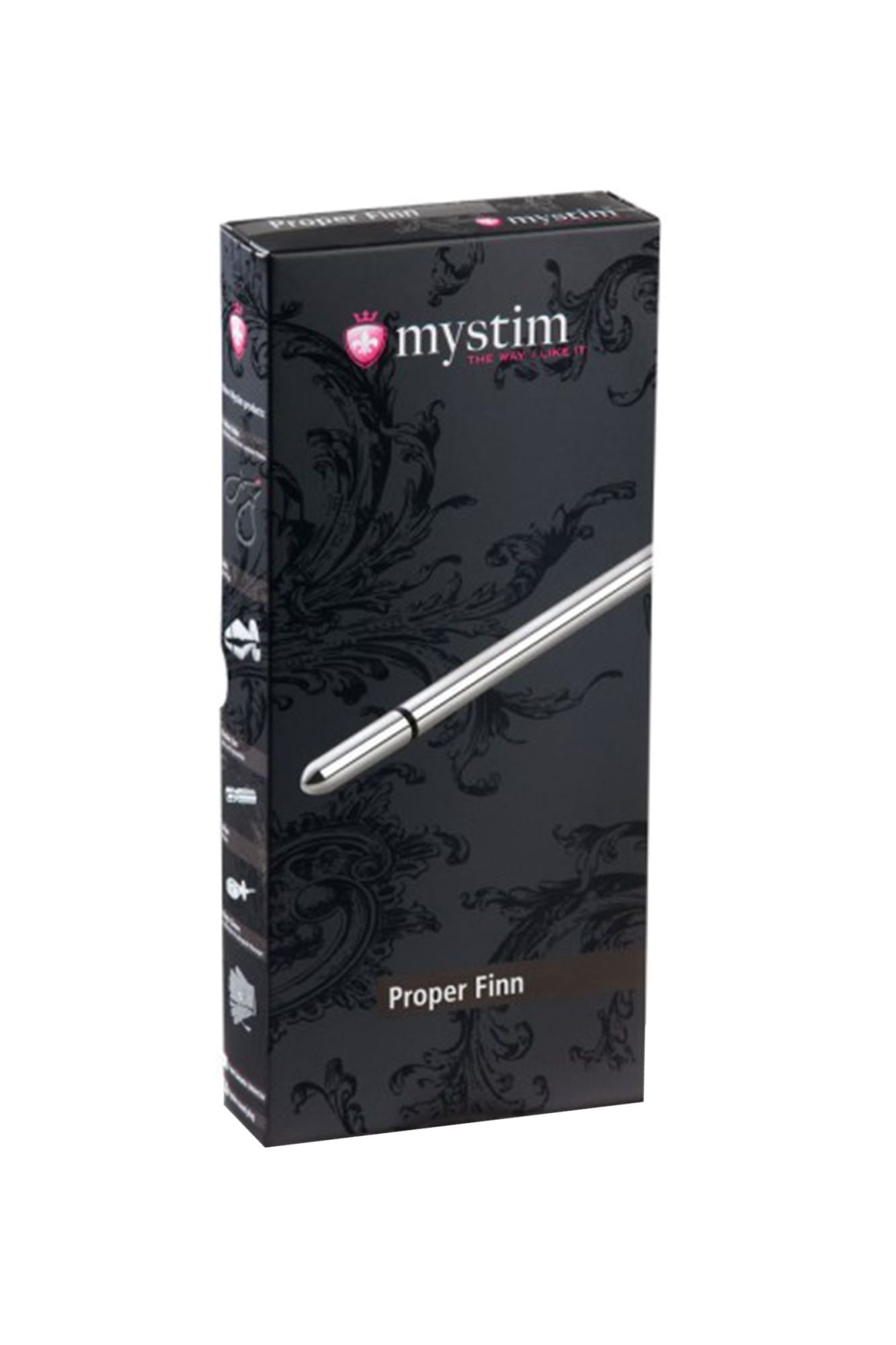 электростимулятор уретры mystim proper finn, хирургическая сталь, серебряный, 20 см в СПб
