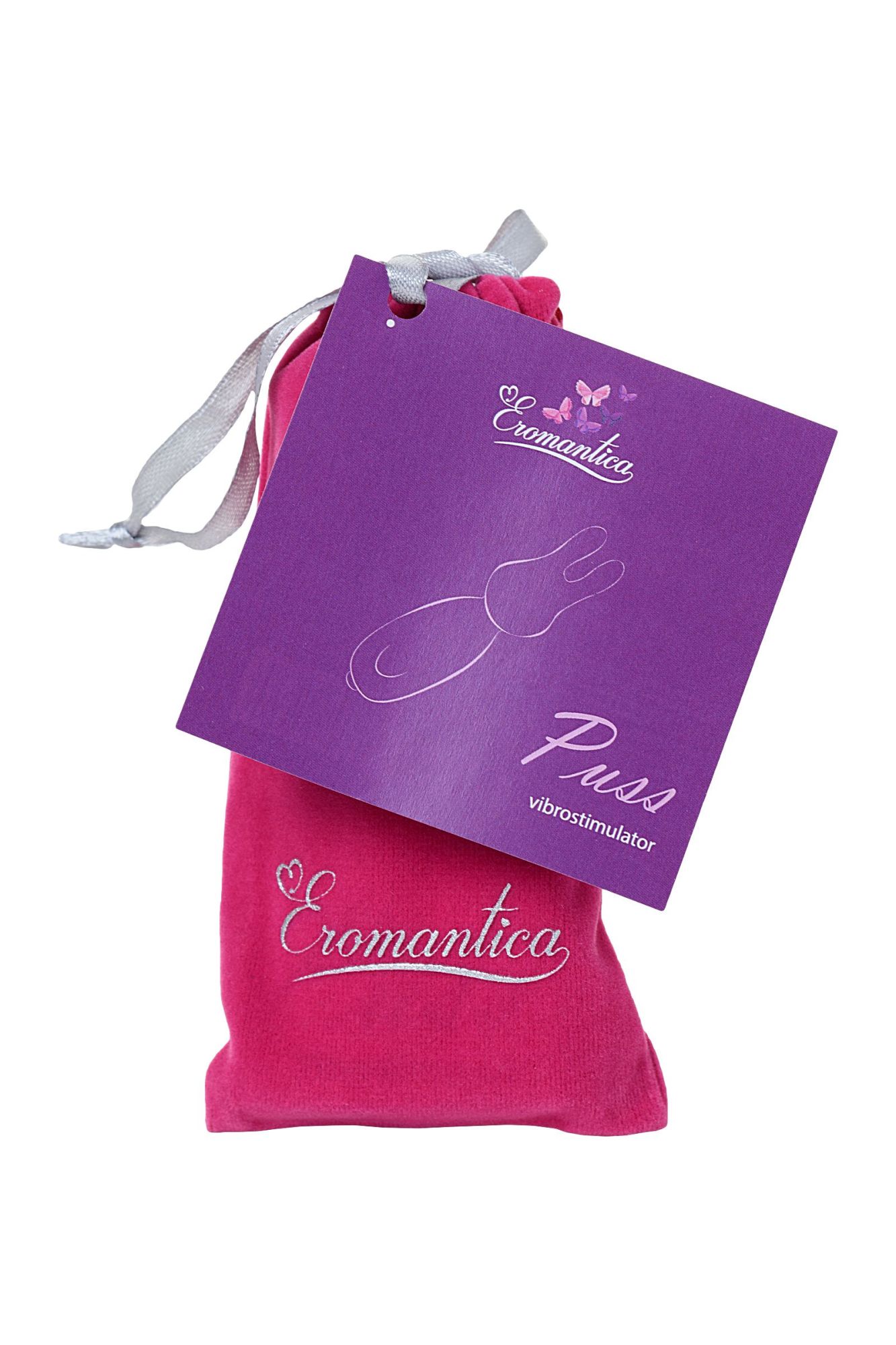 минивибратор eromantica puss, силикон, розовый, 8,5 см в СПб