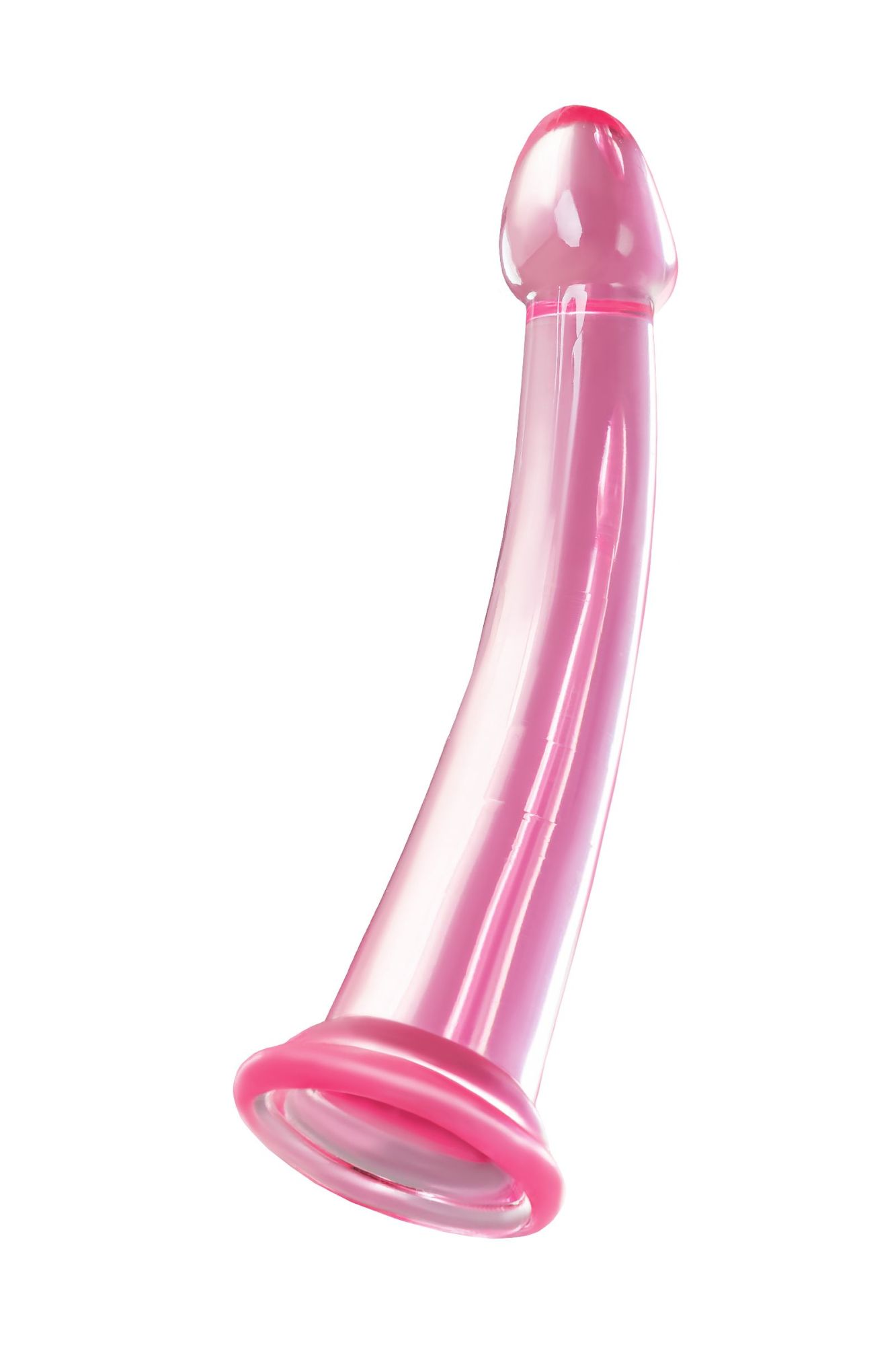 нереалистичный фаллоимитатор jelly dildo l toyfa basic, tpe, розовый, 20 см в СПб