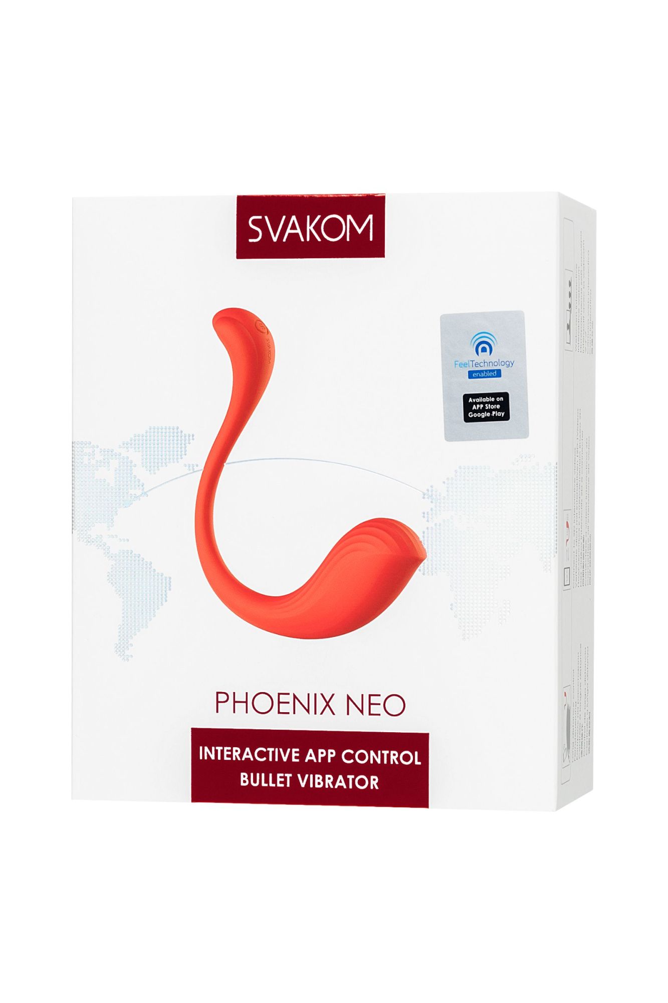 интерактивный вибромассажер svakom phoenix neo, силикон, красный в СПб