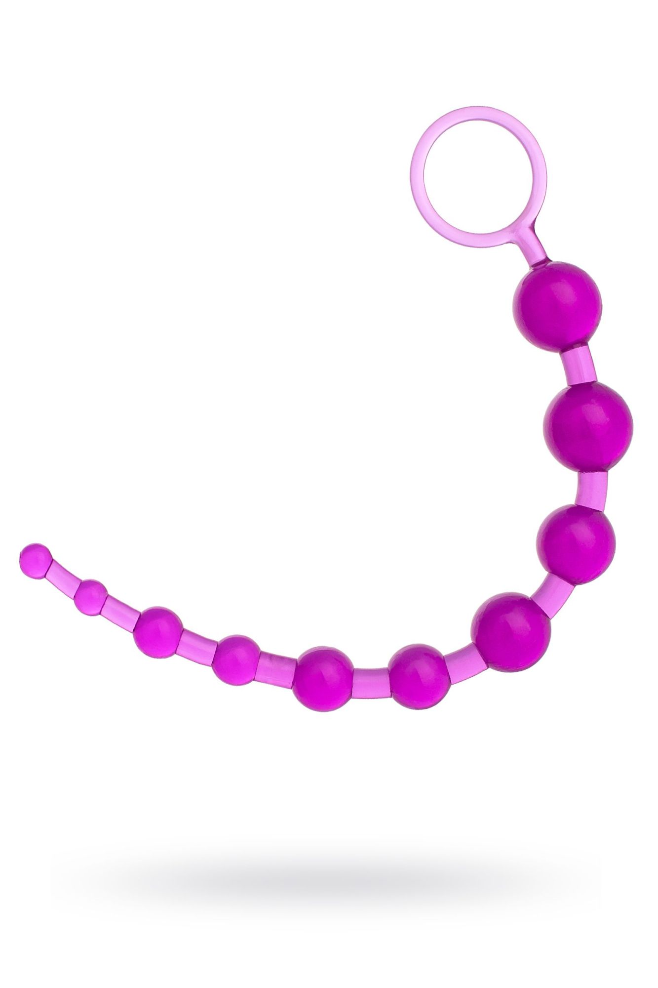 анальная цепочка toyfa, pvc, фиолетовый, 30 см в СПб