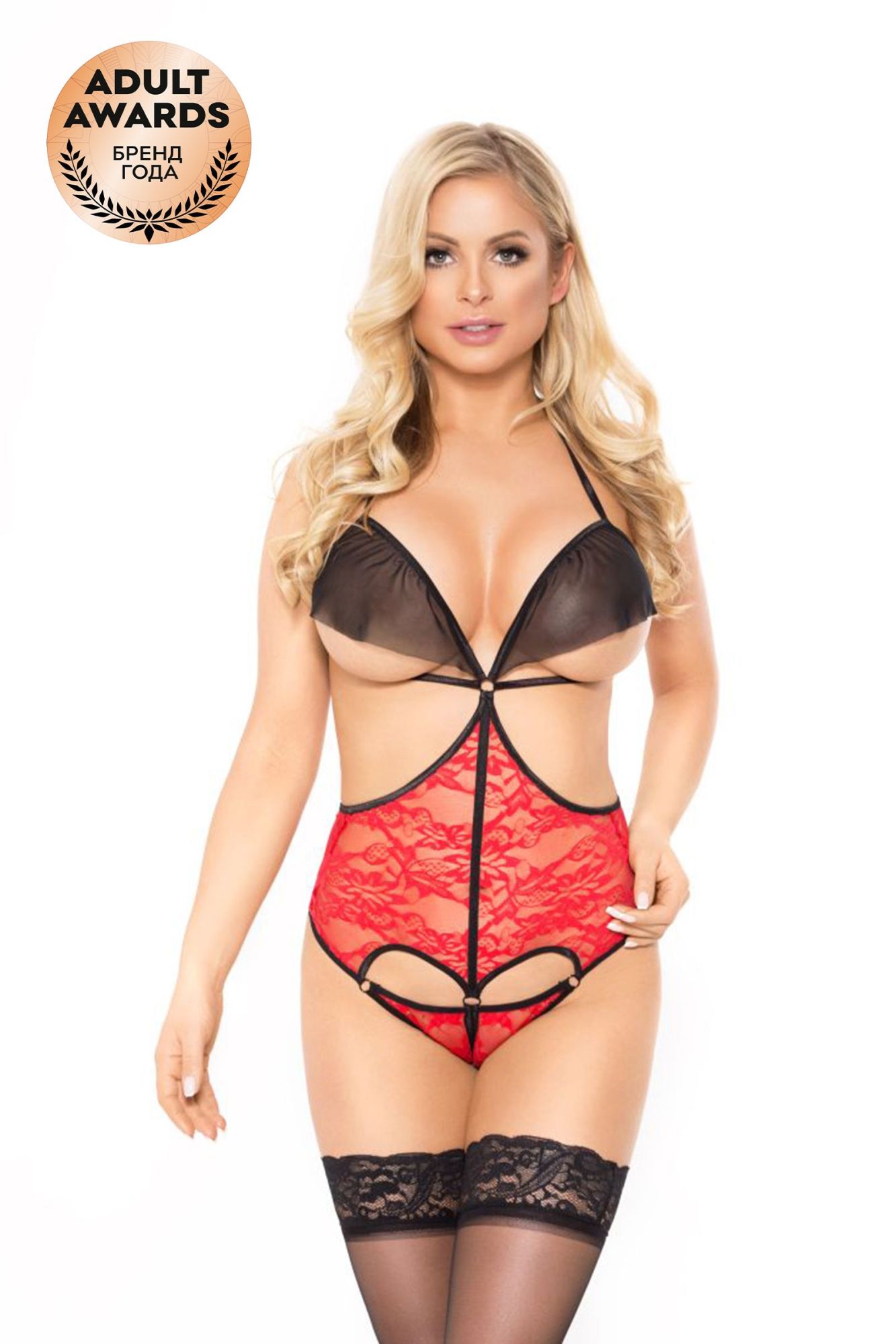 Эротическое боди softline collection, terri, красный, s/m в СПб