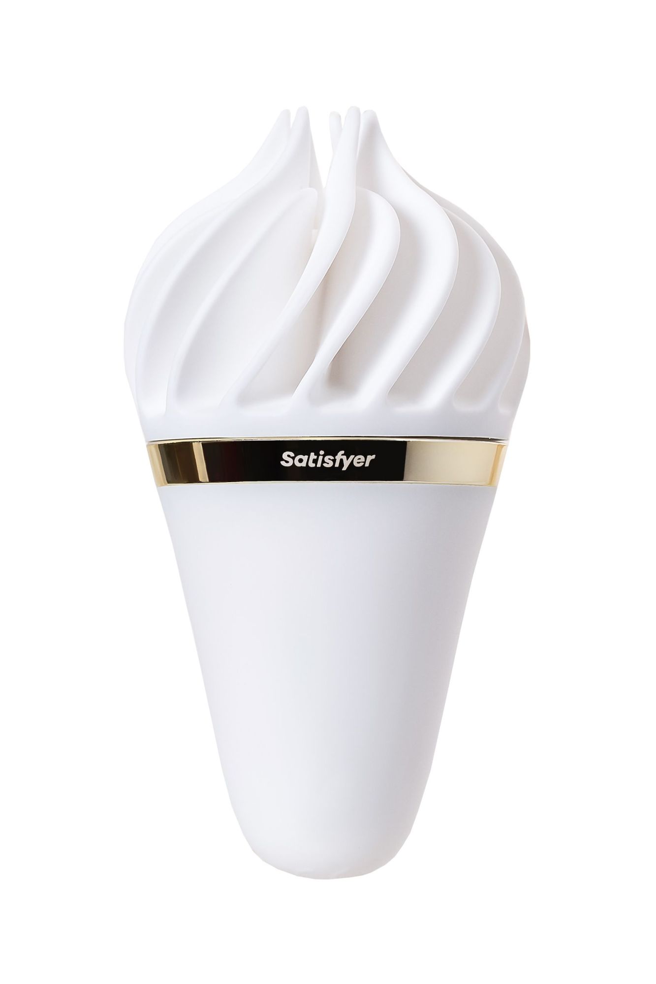 вибромассажер satisfyer layons sweet treat, силикон, белый, 10,4 см. в СПб