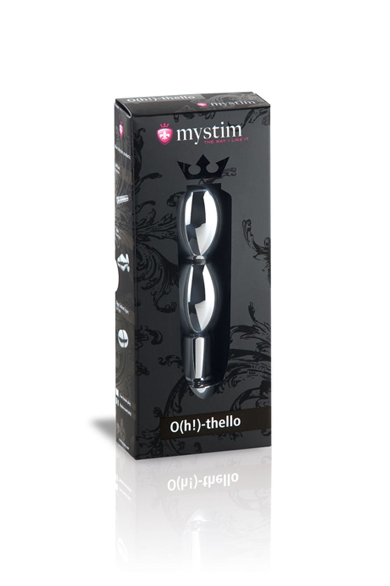 фаллоимитатор mystim o(h!)-thello, электростимуляция, хирургическая сталь, серебряный, 14 см в СПб