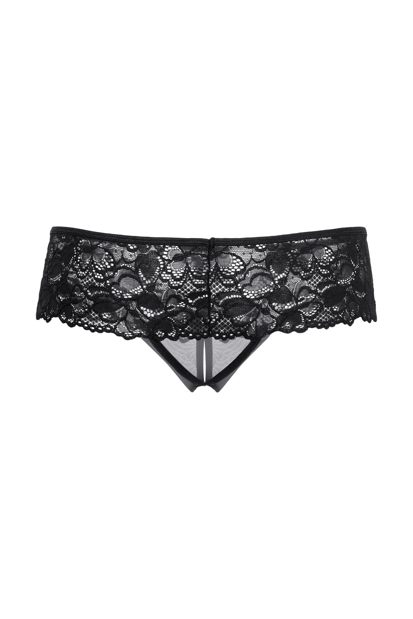 Эротическое шортики открытые кружевные softline collection, черный, m/l в СПб
