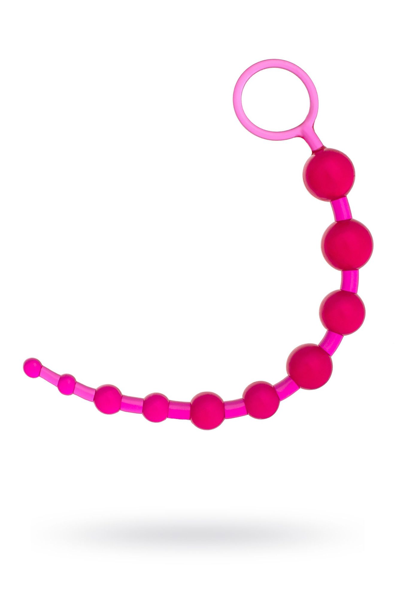 анальная цепочка toyfa, pvc, розовый, 30 см в СПб