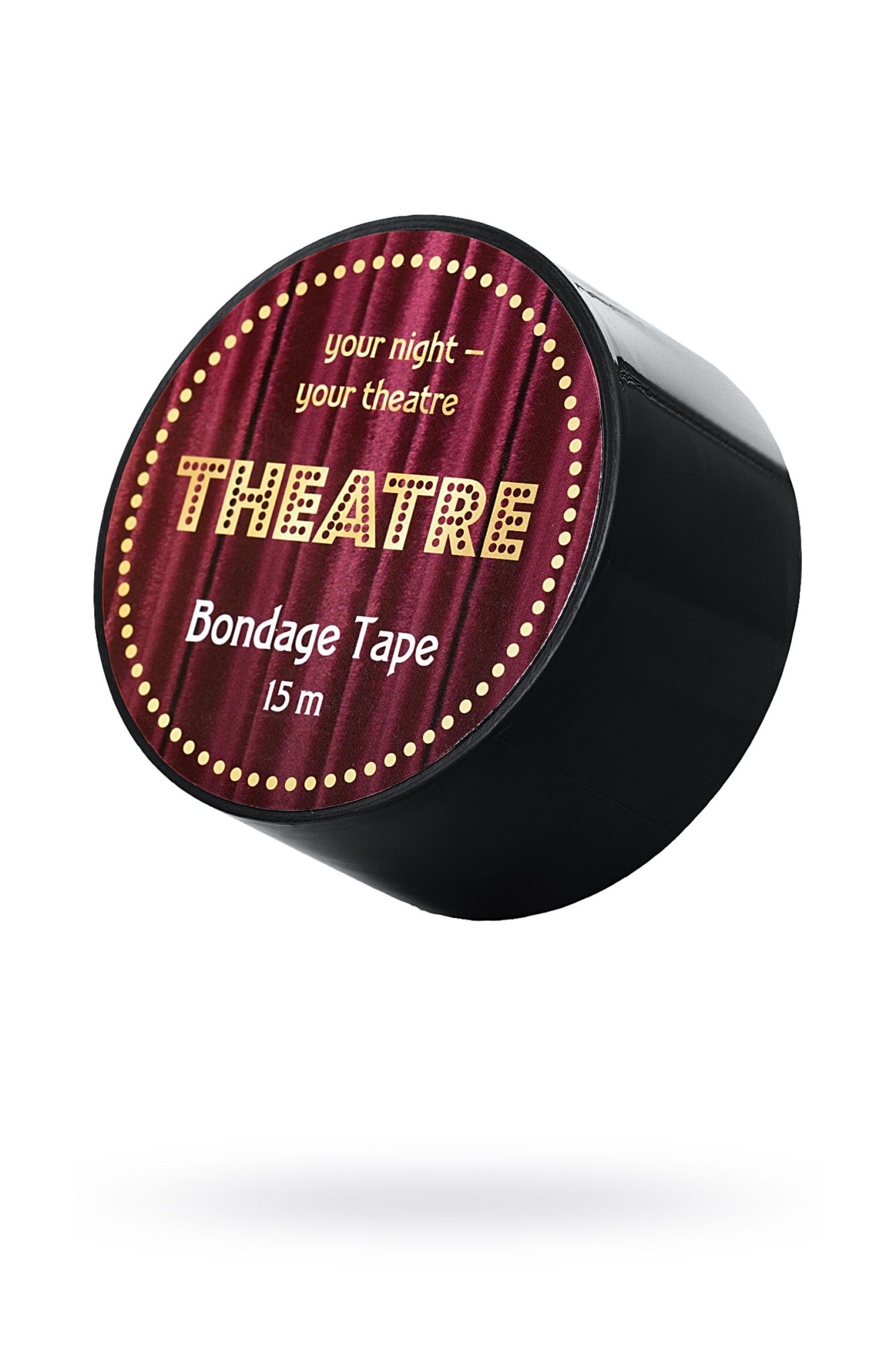 бондажный скотч toyfa theatre, черный, 15 м в СПб