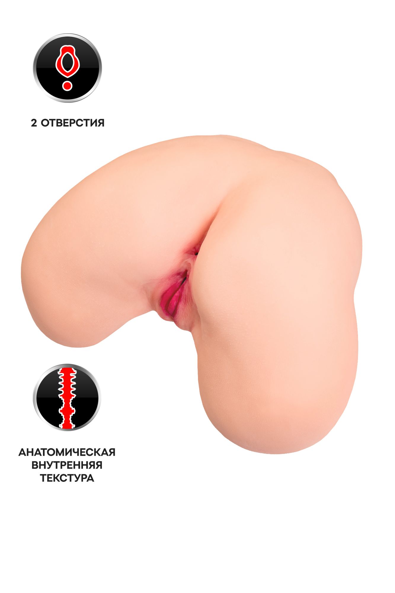 мастурбатор реалистичный kokos maria onahole real hips 003, tpr, телесный, 40 см в СПб