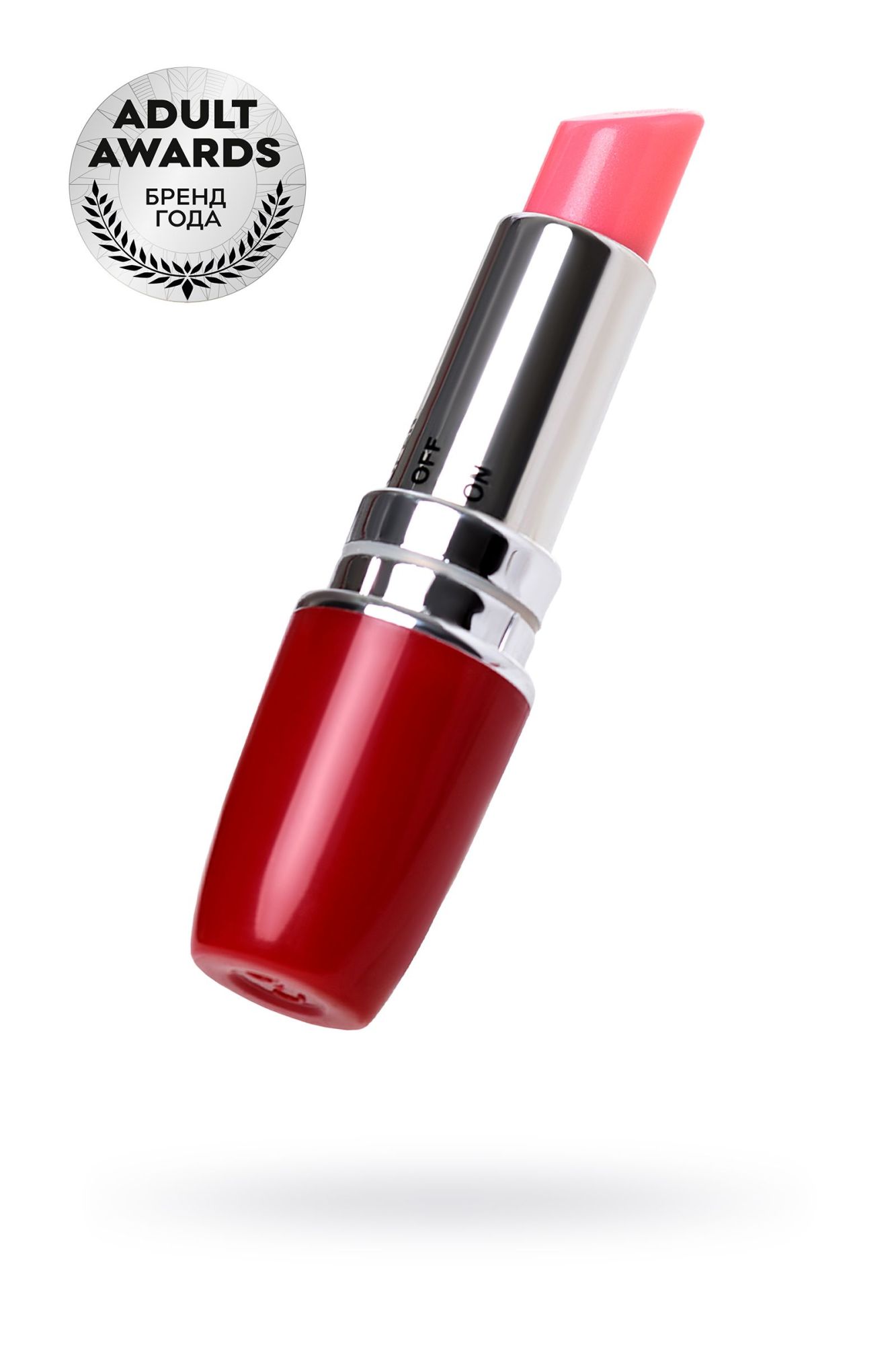вибромассажер a-toys by toyfa lipstick, abs пластик, красный, 9 см в СПб
