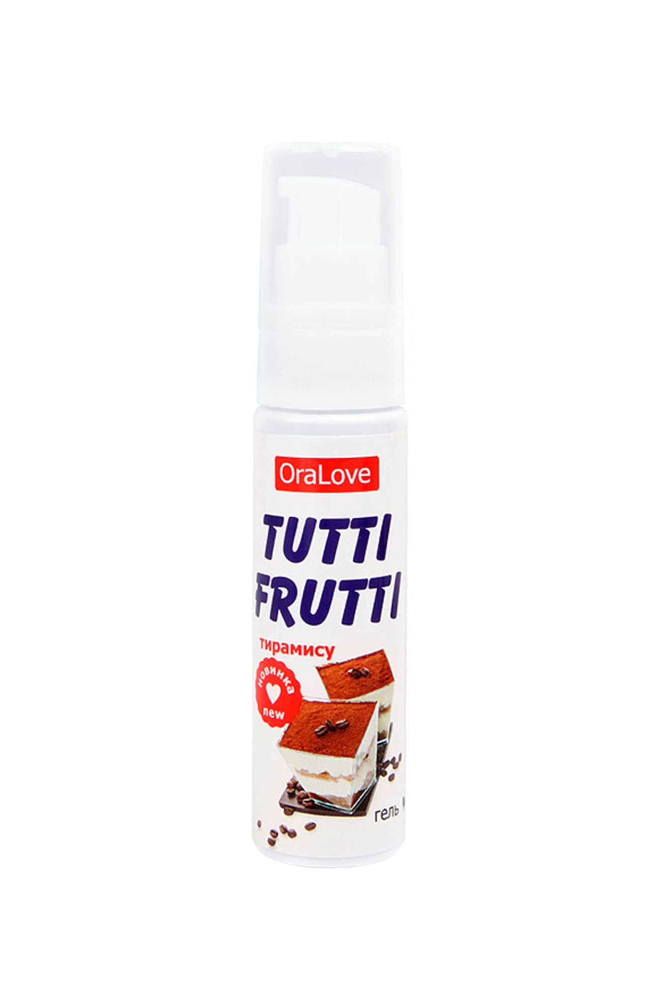 съедобная гель-смазка tutti-frutti для орального секса со вкусом тирамису 30г в СПб
