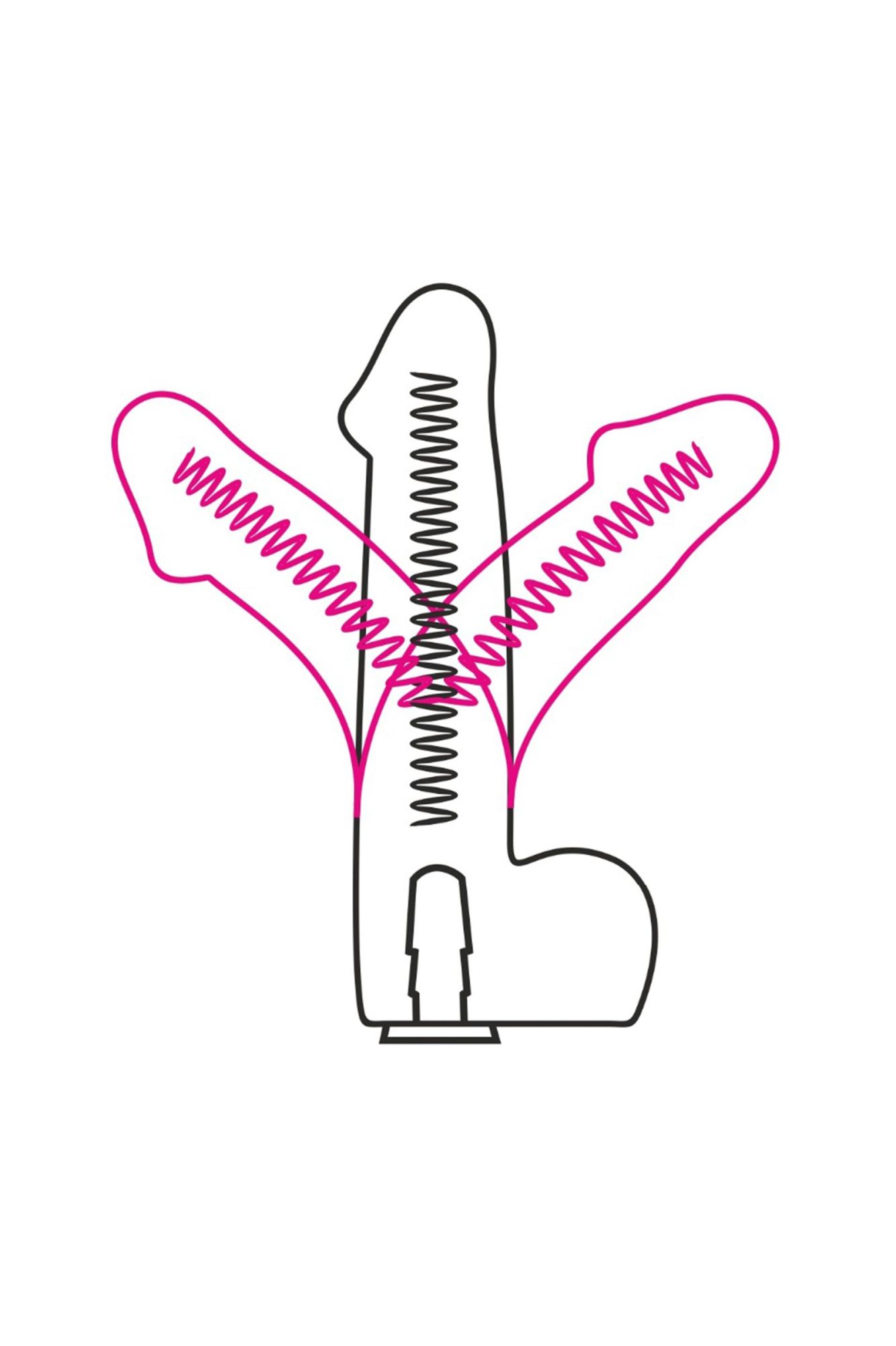 фаллоимитатор неоскин на присоске flex & fix sistem lovetoy, tpr, телесный, 21 см в СПб