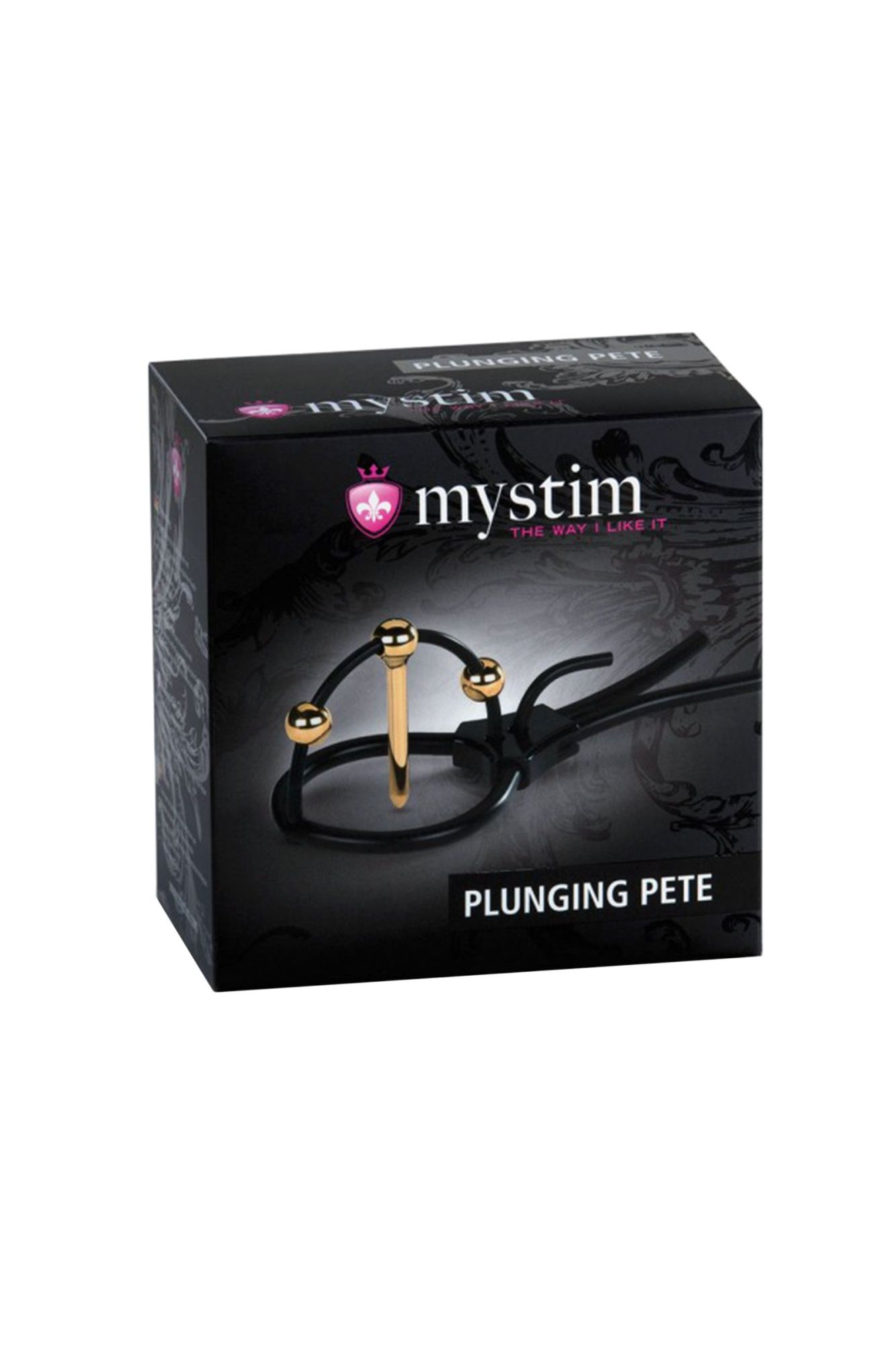 электросбруя mystim plunging pete, силикон, черный, 14 см в СПб