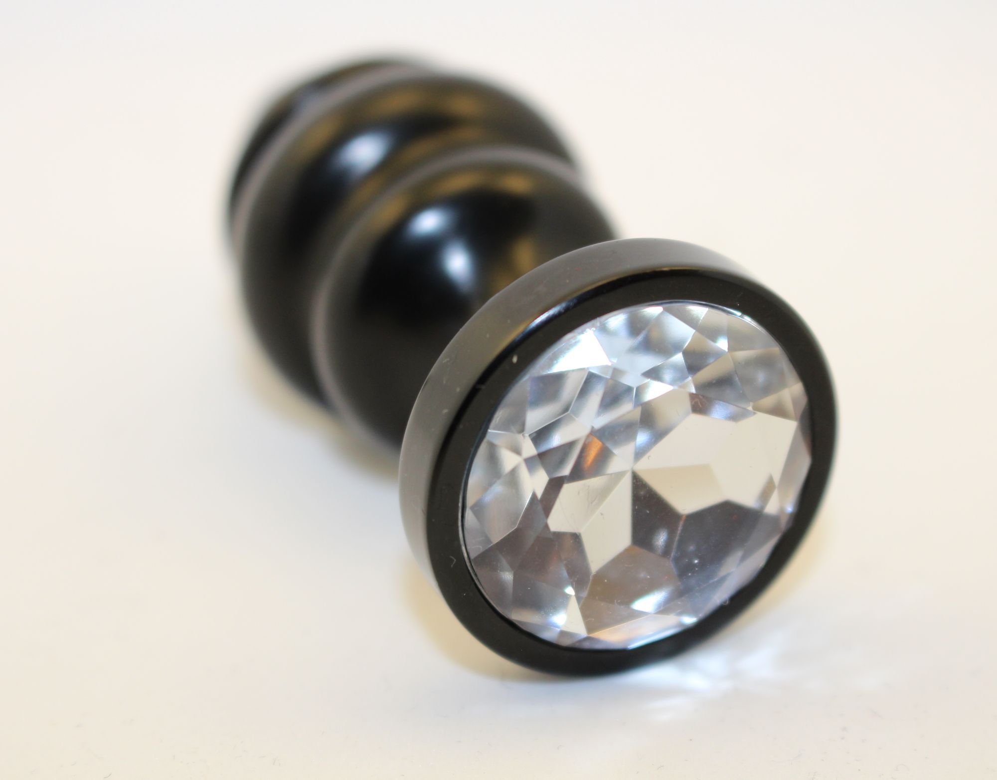 пробка металл 7,3х2,9см фигурная черная прозрачный страз 47427-4mm в СПб