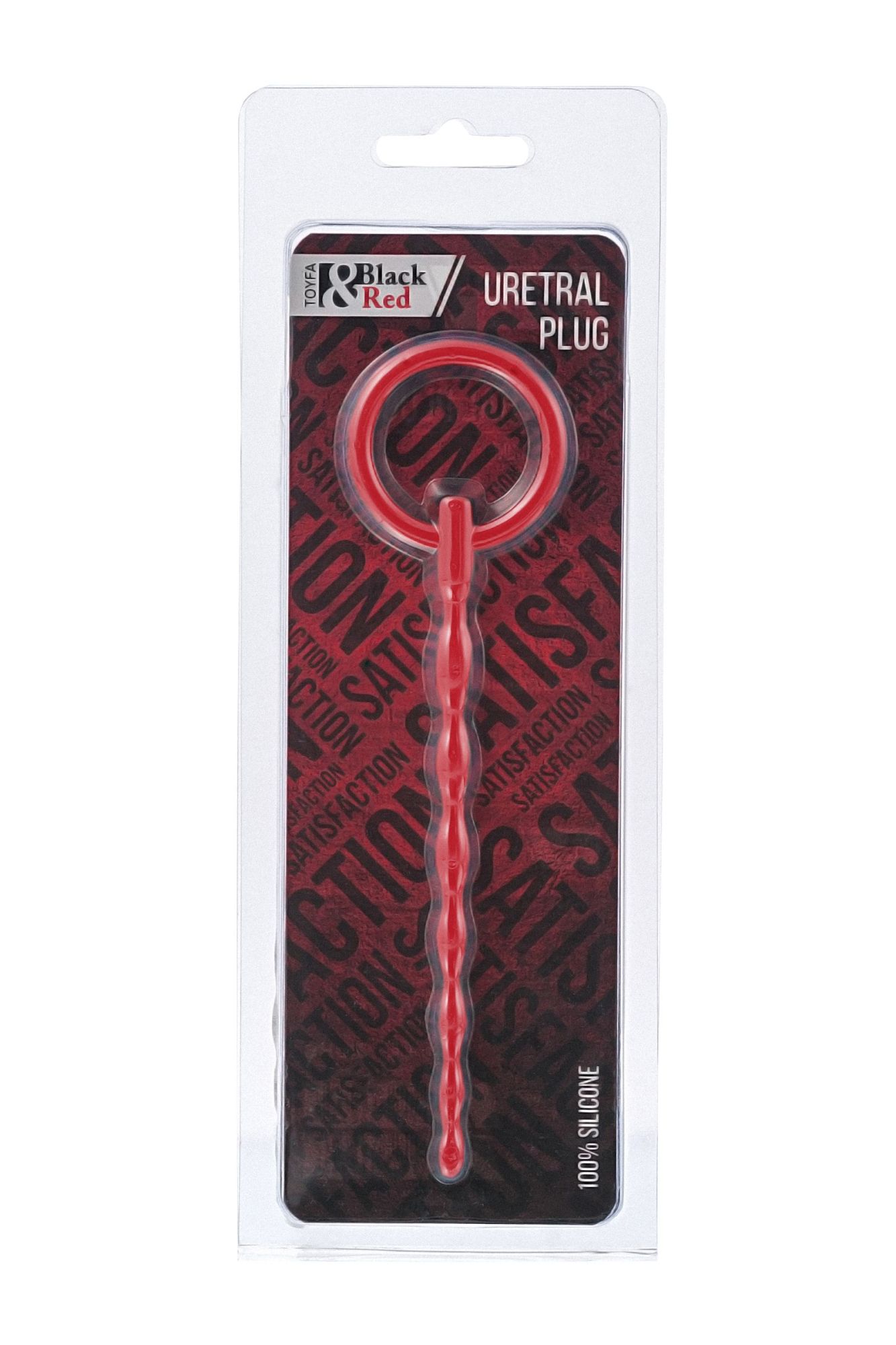 уретральный плаг black&red by toyfa, силикон, красный, 16 см в СПб