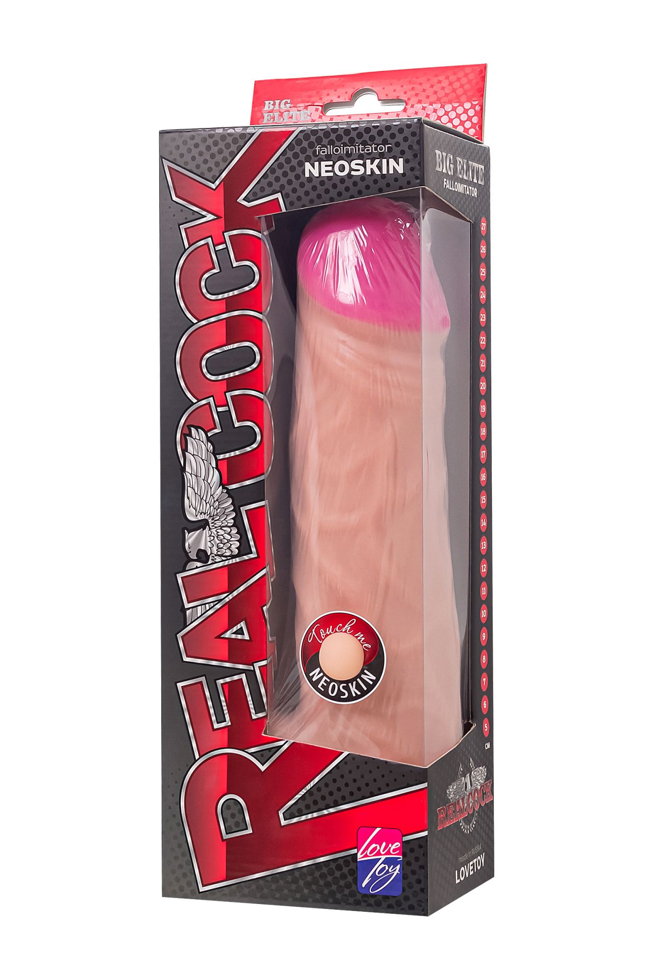 фаллоимитатор-гигант lovetoy, реалистичный, neoskin, телесный, 27 см, ø 6,8 см в СПб