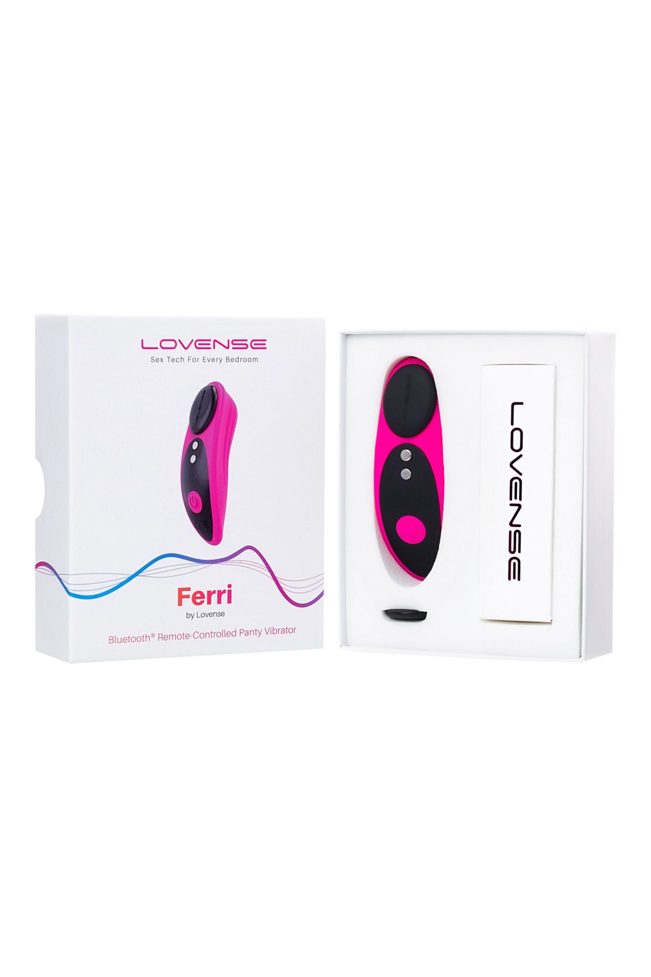 вибростимулятор клитора в трусики lovense ferri, силикон, розовый, 7,4 см в СПб