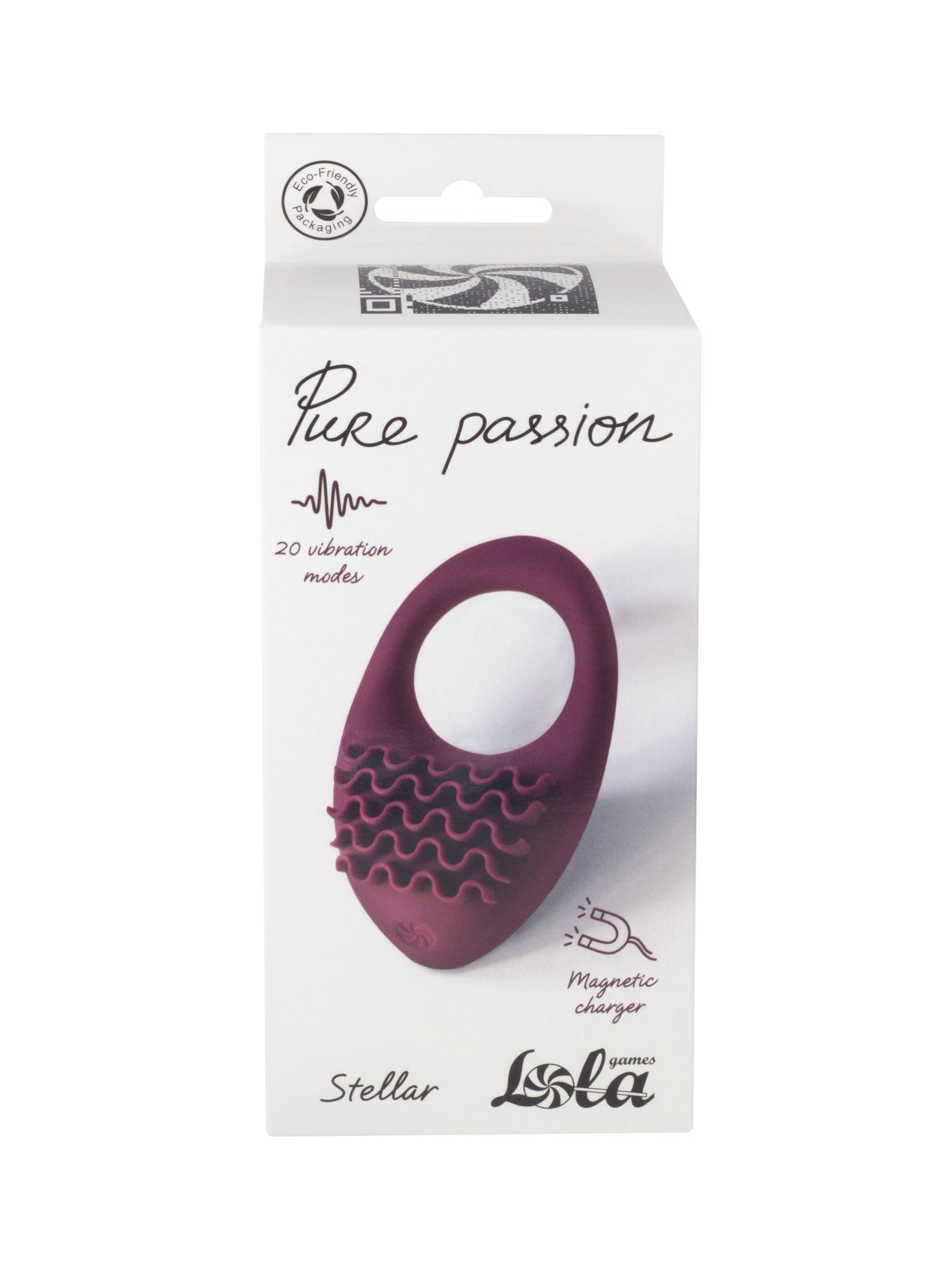 перезаряжаемое эрекционное виброкольцо pure passion stellar wine red 1501-02lola в СПб