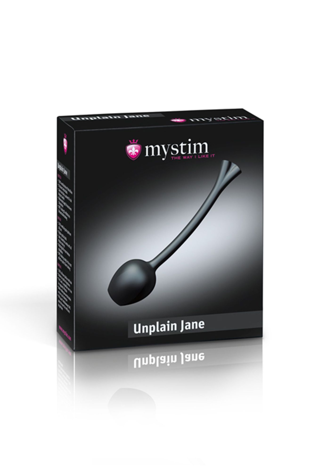 вагинальные шарики mystim mono unplain jane geisha balls, электростимуляция, силикон, черные, ø 3,3 в СПб