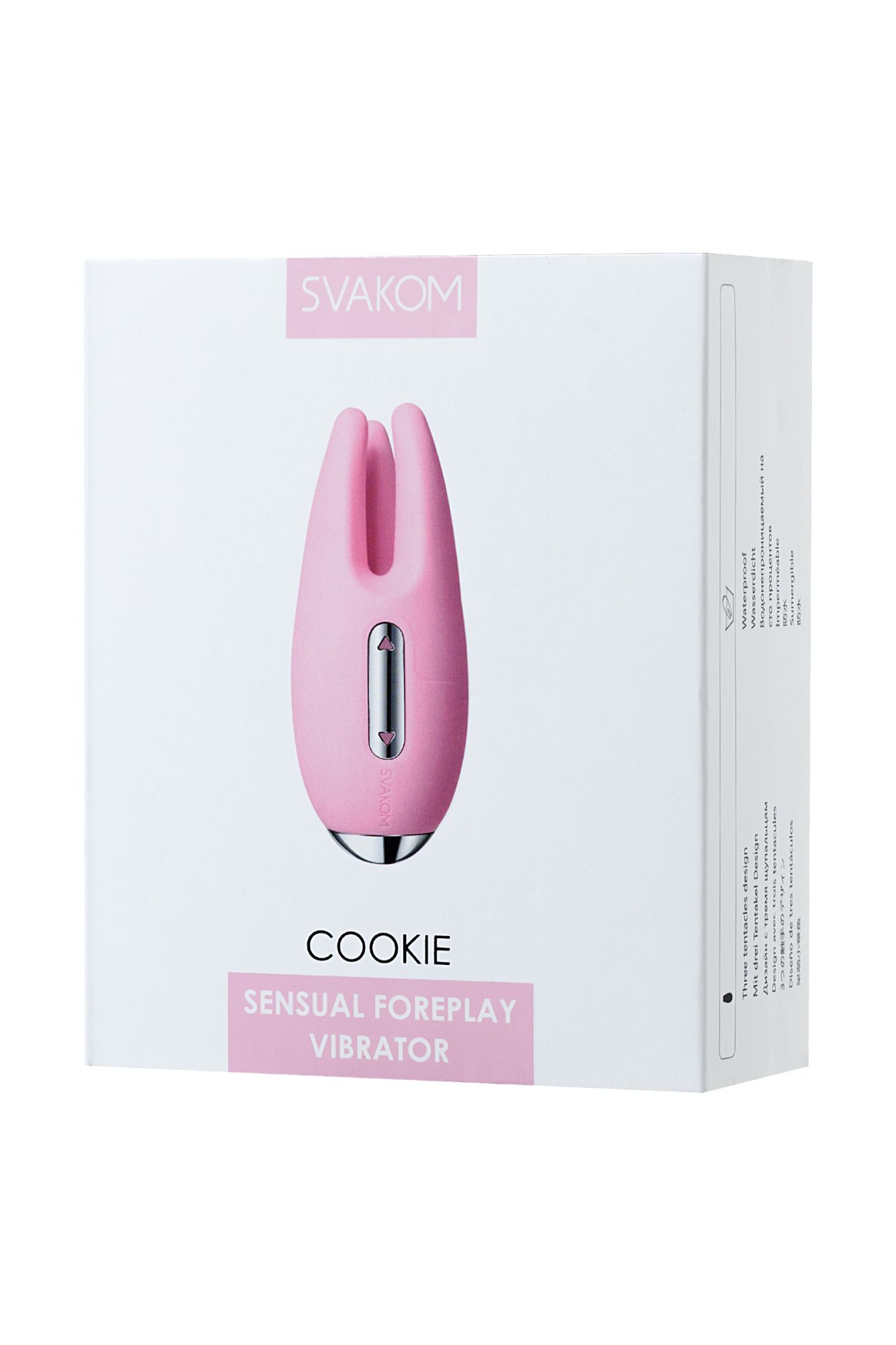 мини-вибратор svakom cookie, подвижные тентакли, розовый, 9,6 см в СПб