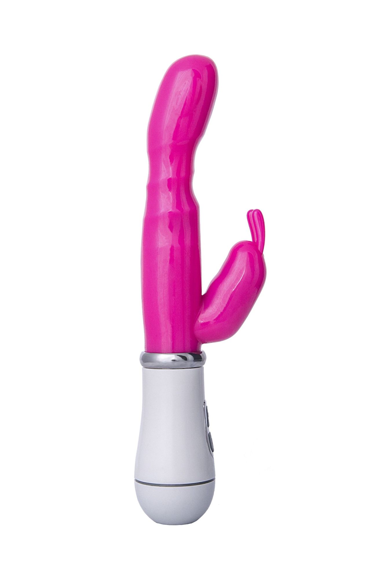 вибратор с клиторальным стимулятором a-toys by toyfa, tpe, розовый, 20 см в СПб