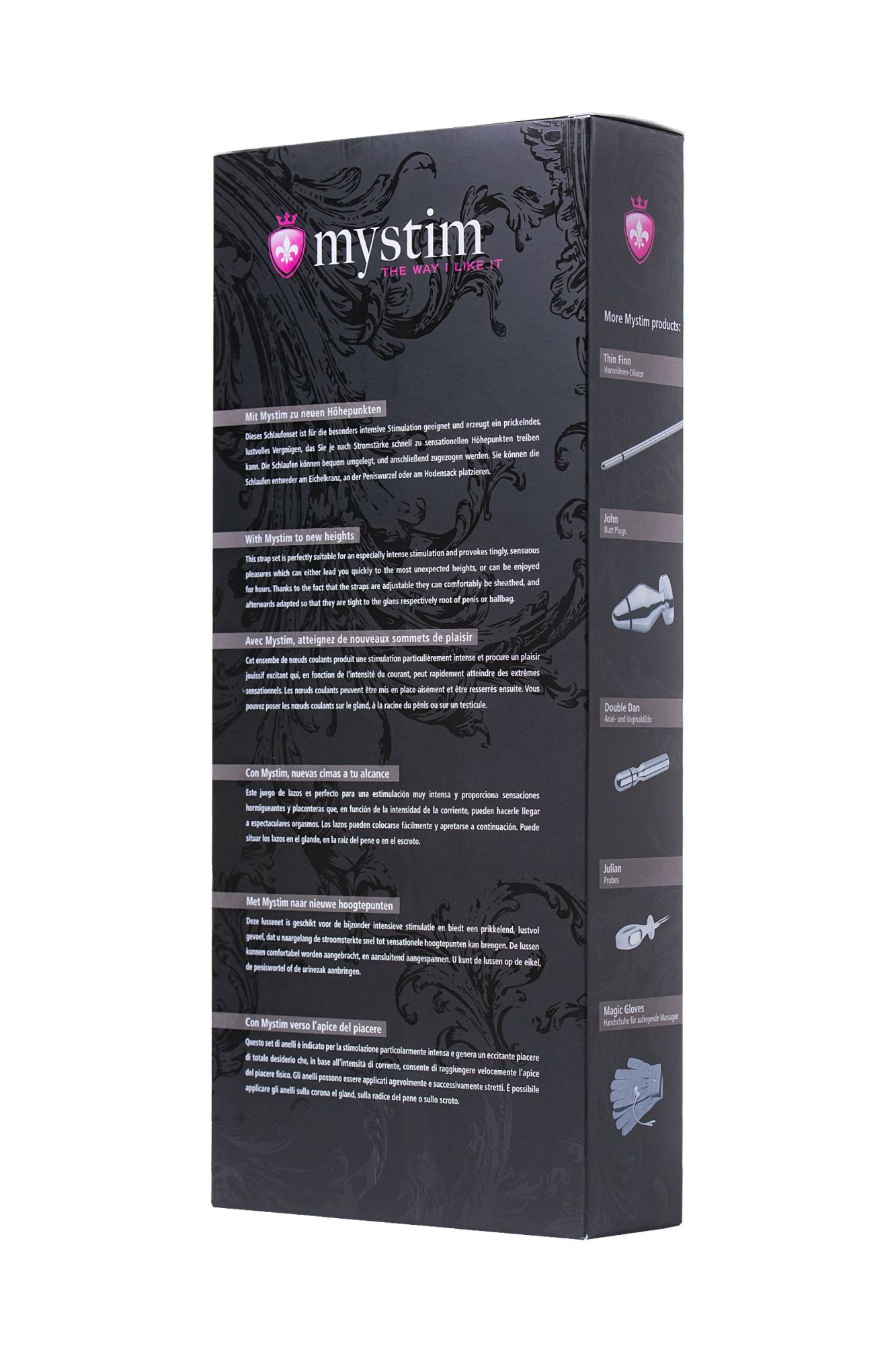 лассо для пениса mystim rodeo robin, электростимуляция, силикон, черный, 42см в СПб