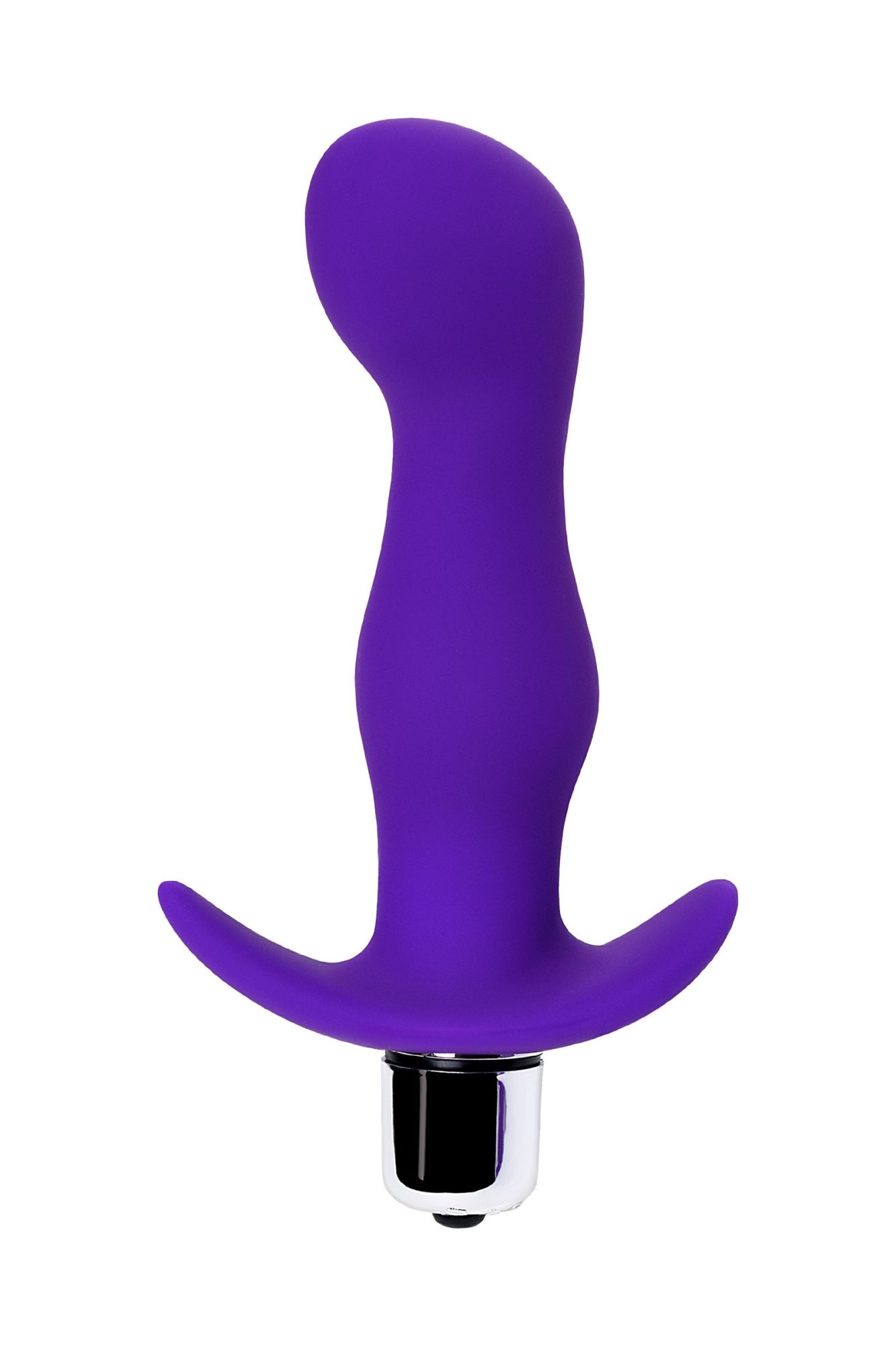 анальная пробка с вибрацией a-toys by toyfa kamet, размер m, силикон, фиолетовая, 12,9 см в СПб