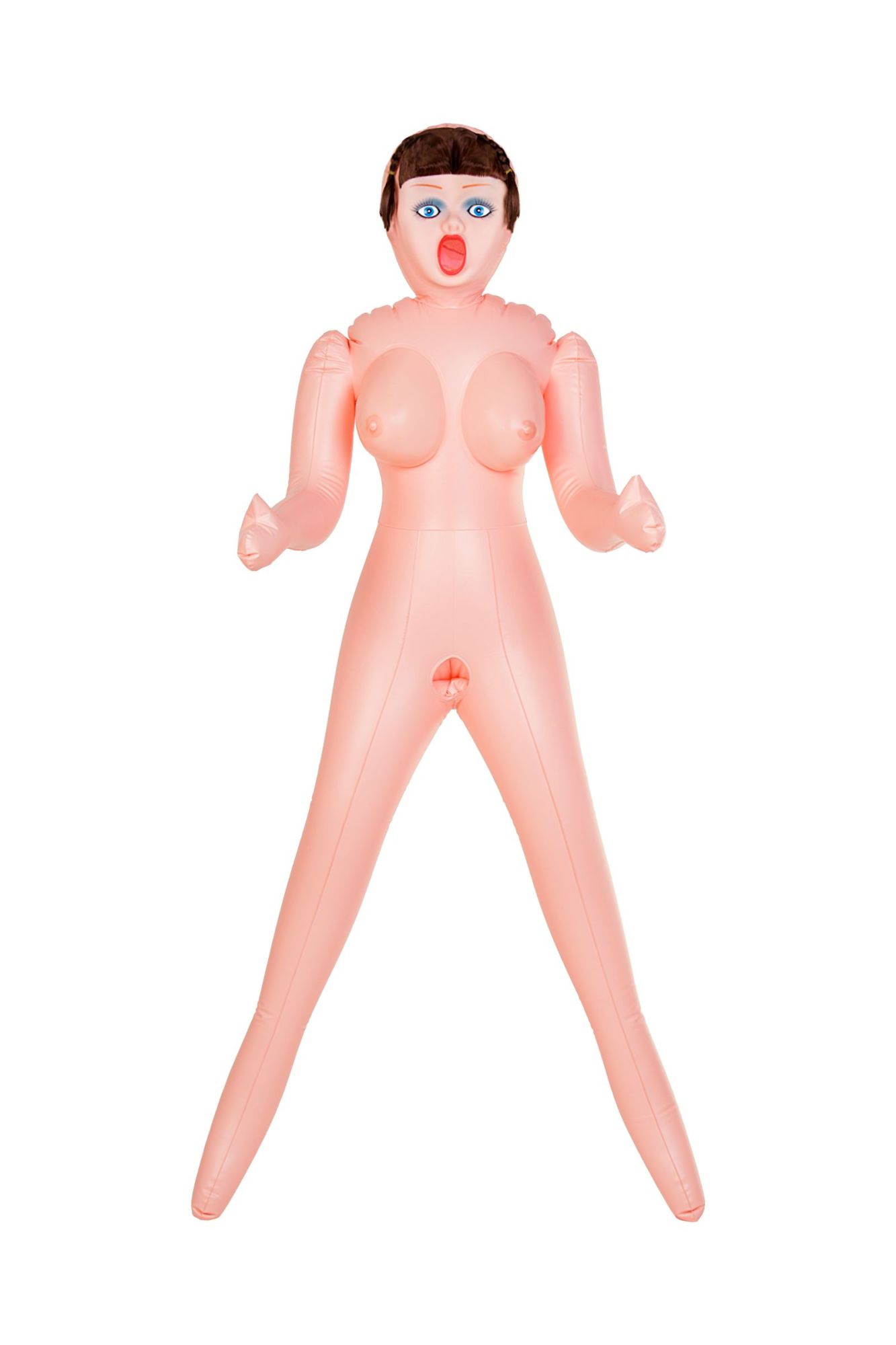 кукла надувная dolls-x by toyfa grace, шатенка, с тремя отверситями, кибер вставка: вагина-анус в СПб
